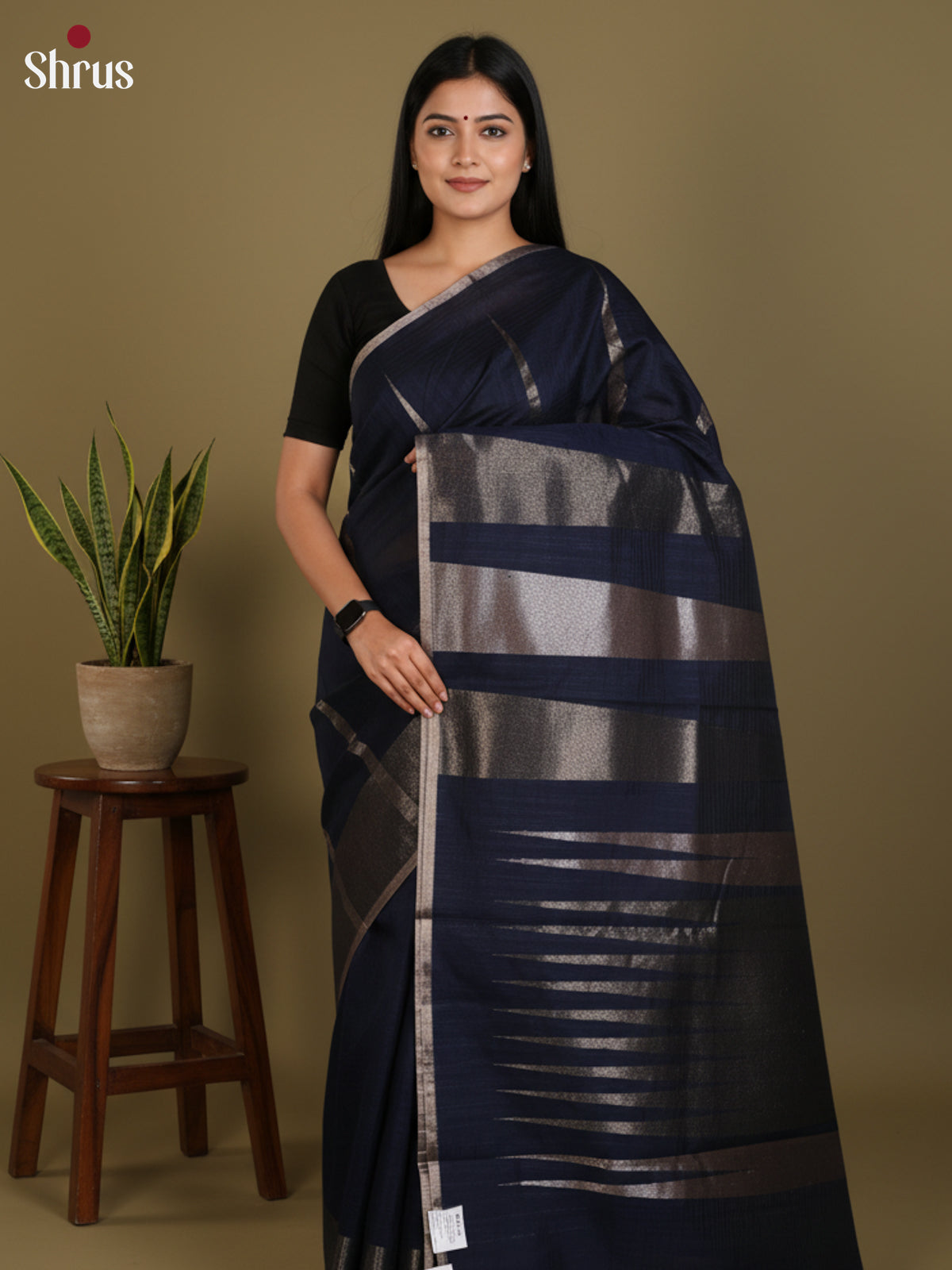 DLS19116 - Semi Jute Saree - Shop on Shrus.com