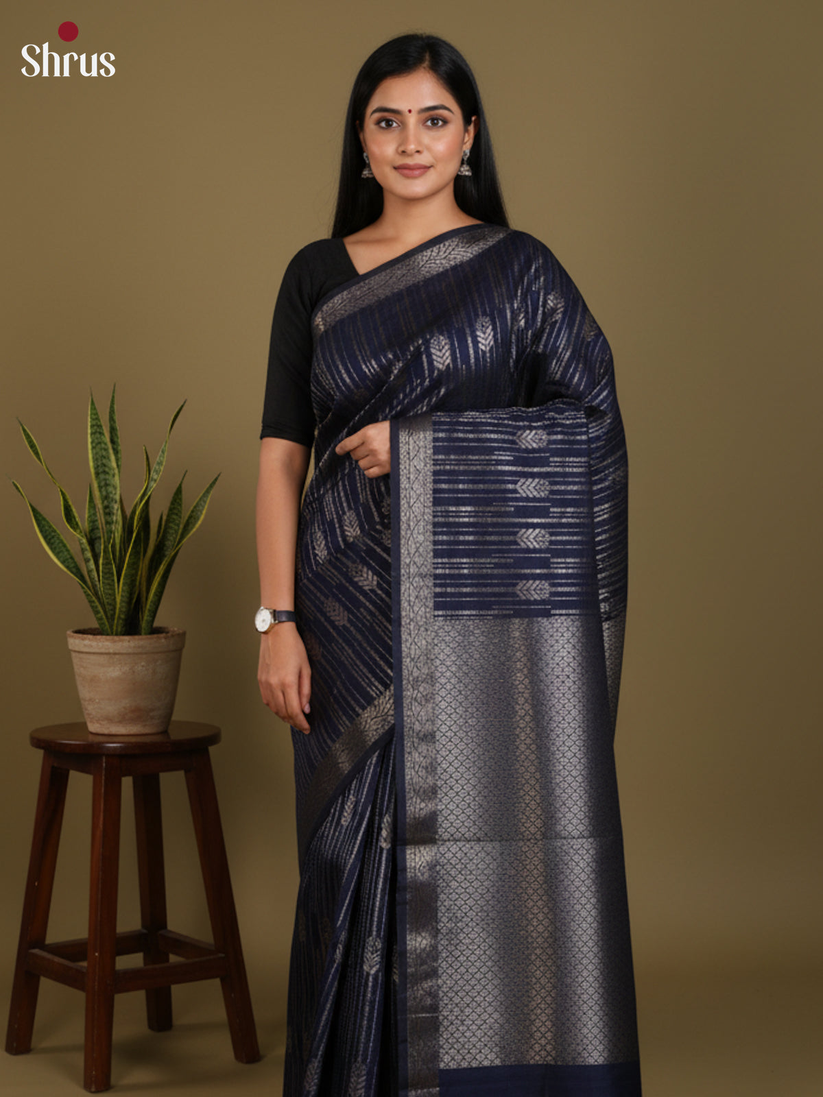 DLS19118 - Semi Jute Saree - Shop on Shrus.com