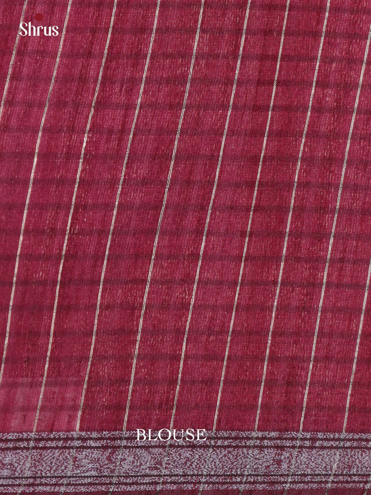 Maroon - Semi Jute Saree- DLS19126 - Shop on Shrus.com