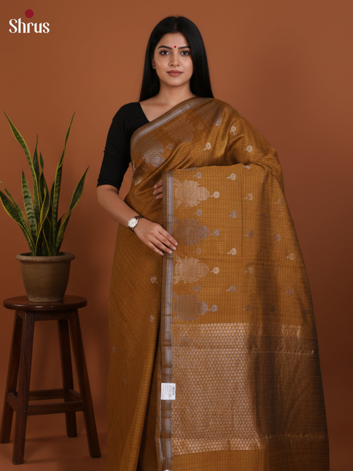 DLS19129 - Semi Jute Saree - Shop on Shrus.com