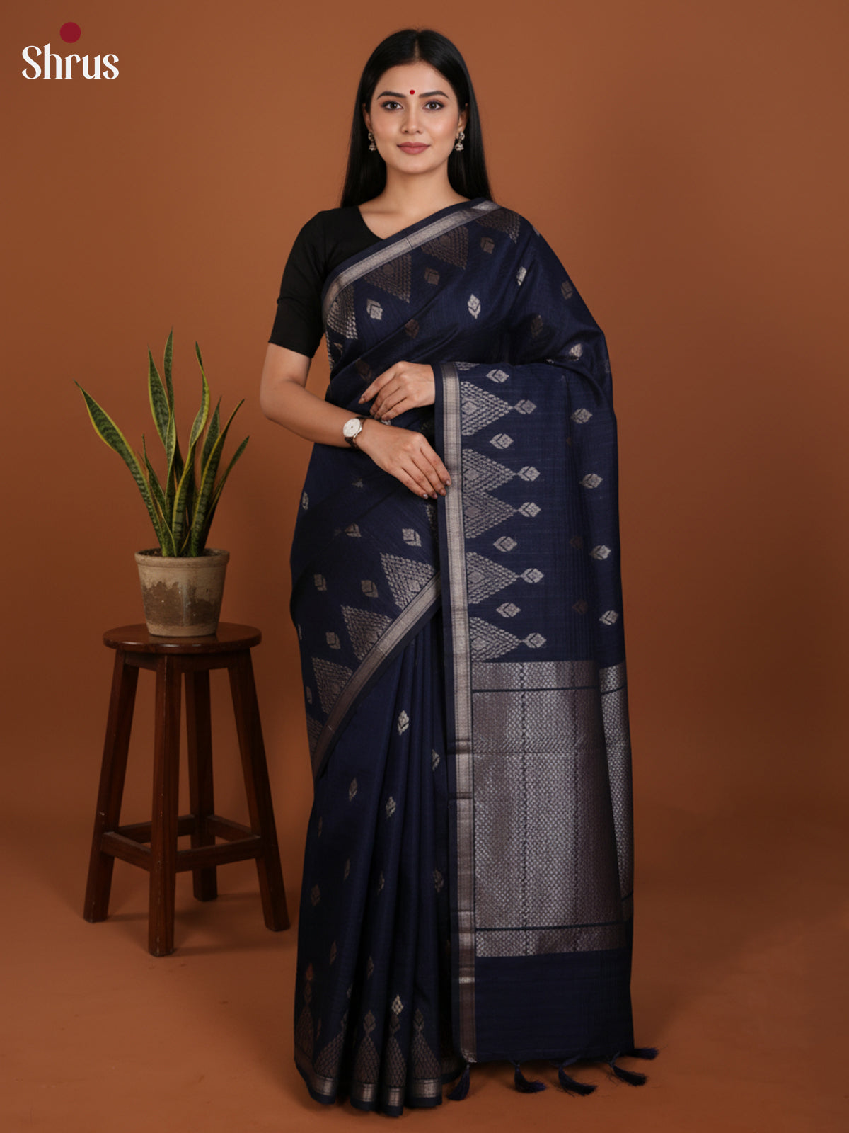 DLS19146 - Semi Jute Saree - Shop on Shrus.com