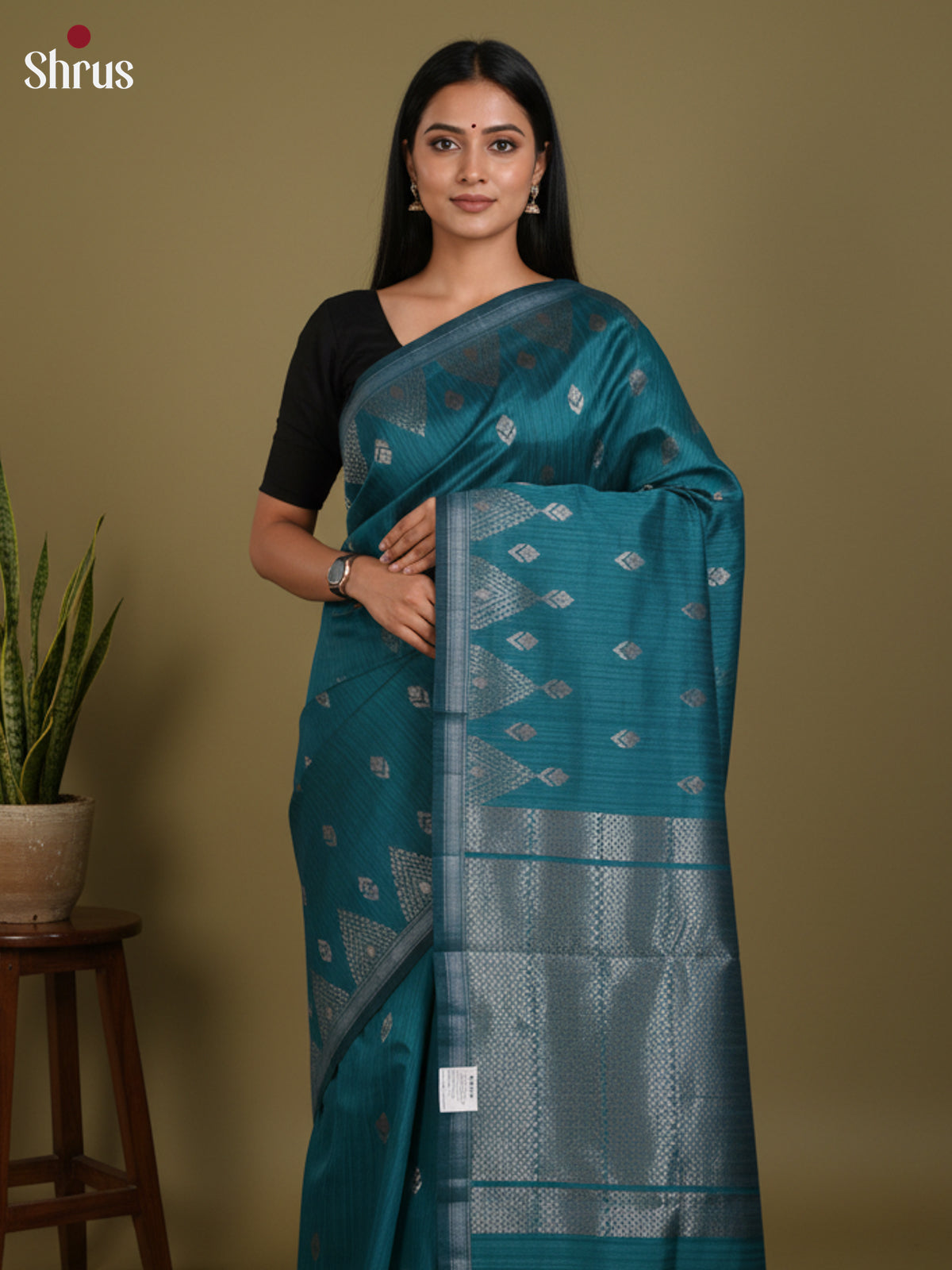 DLS19149 - Semi Jute Saree - Shop on Shrus.com