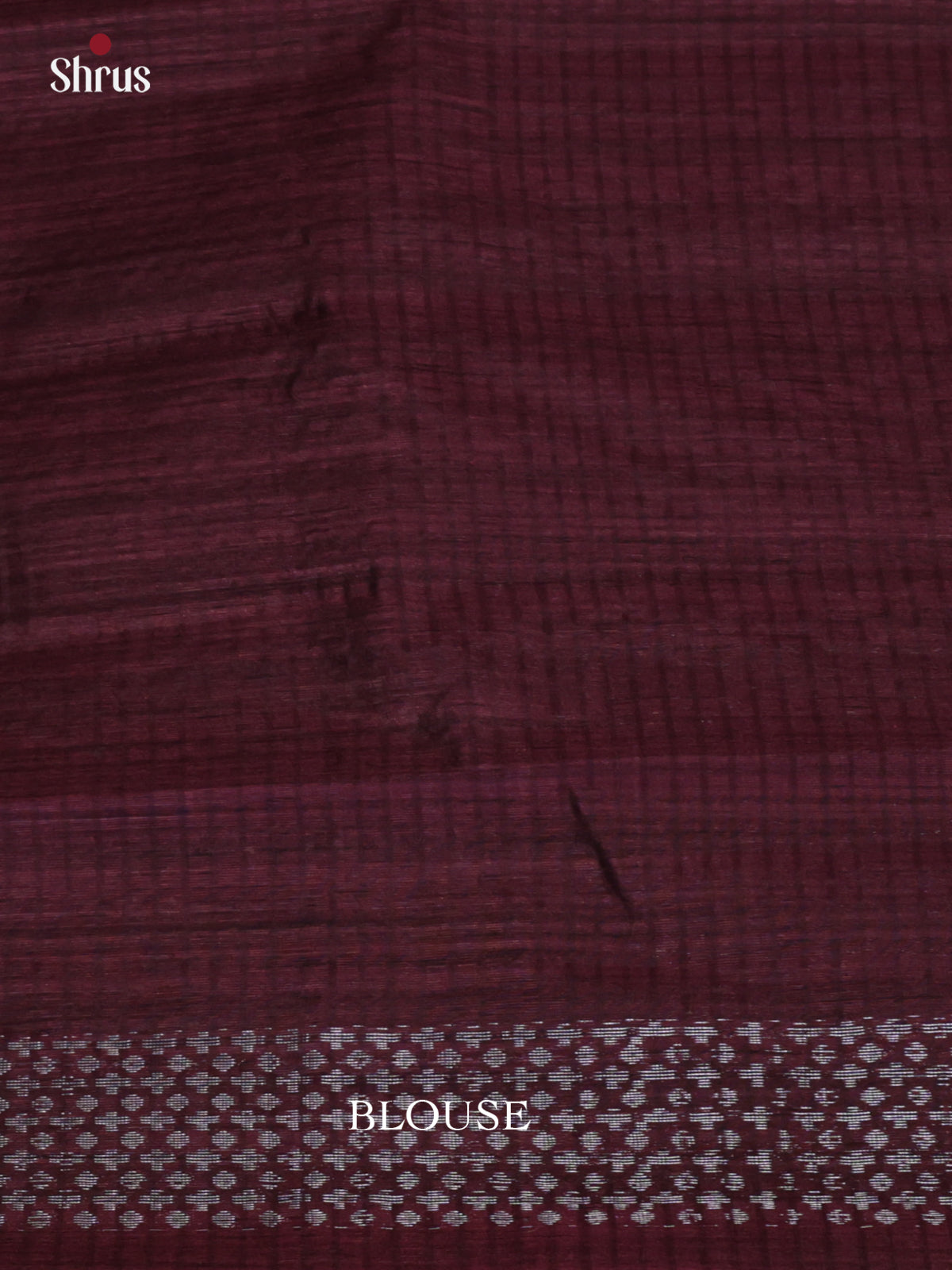 Dark Maroon - Semi Jute Saree -DLS19175