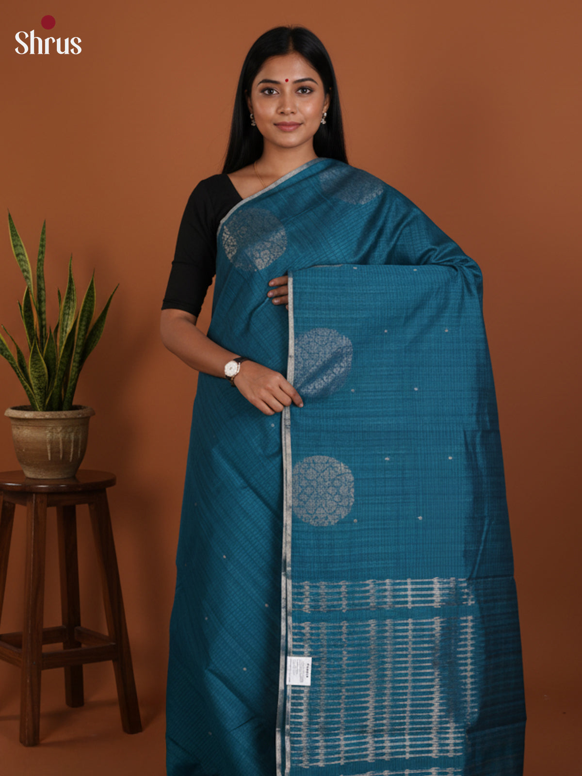 DLS19192 - Semi Jute Saree - Shop on Shrus.com