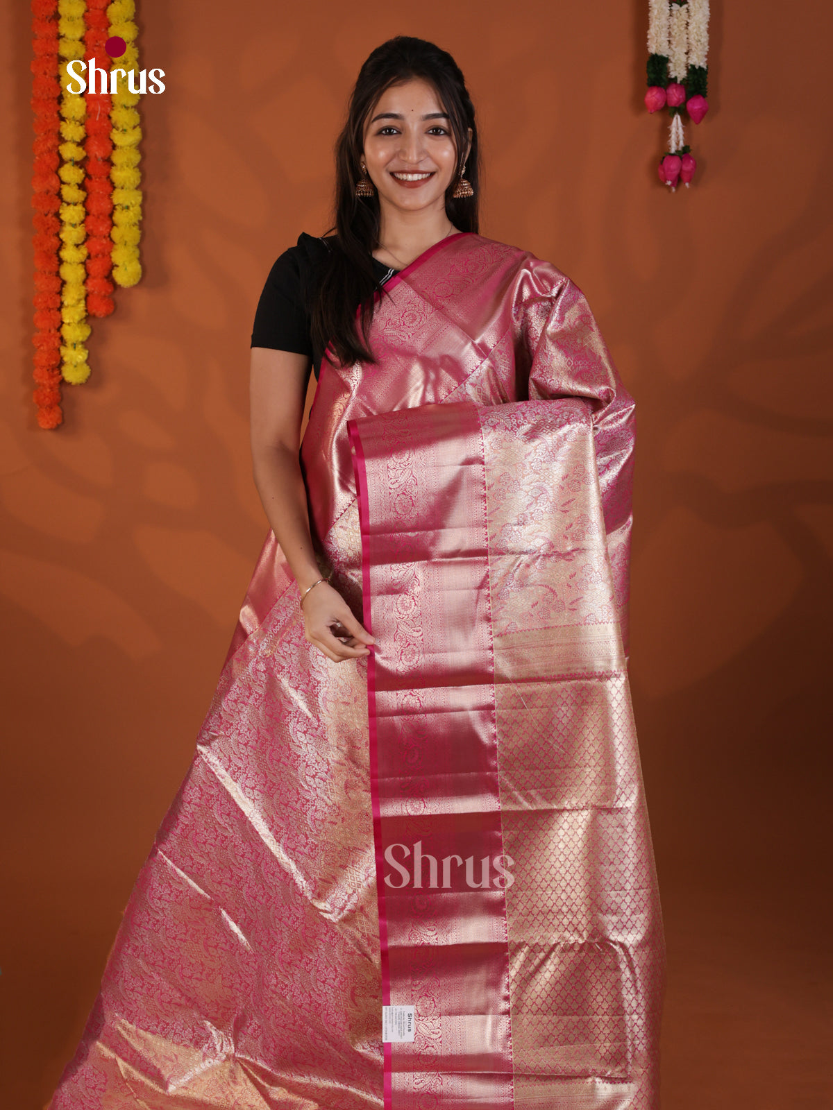DLS19213 - Kanchipuram-halfpure Saree - Shop on Shrus.com