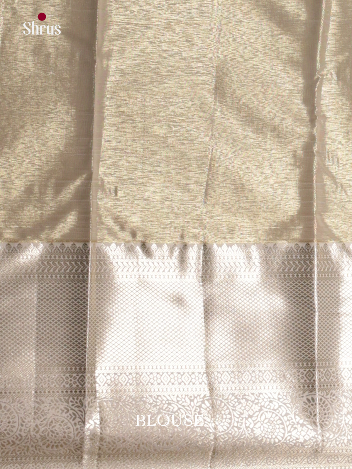 Cream- Kanchipuram-halfpure Saree - DLS19216 - Shop on Shrus.com