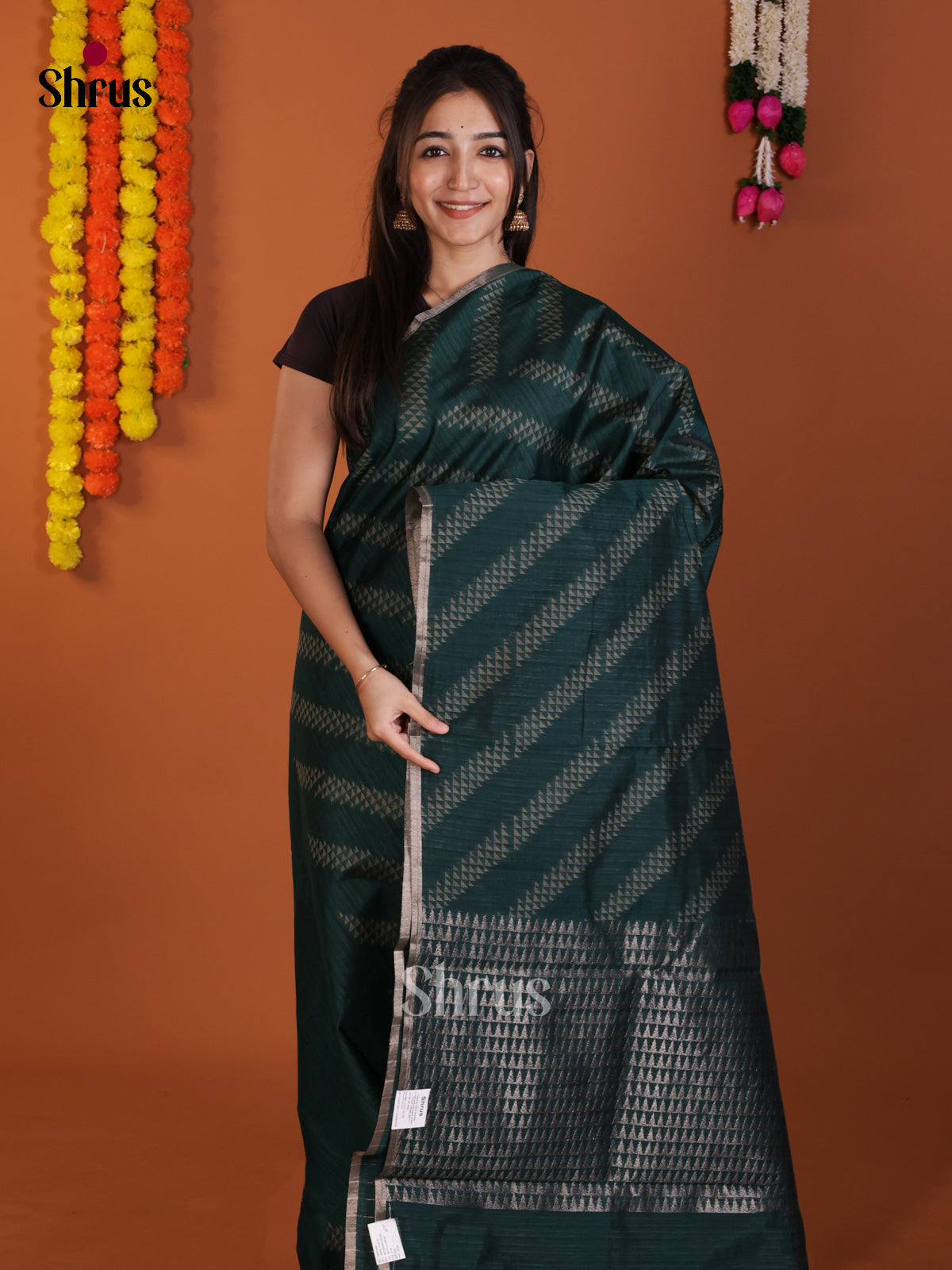 DLS20010 - Semi Jute Saree - Shop on Shrus.com