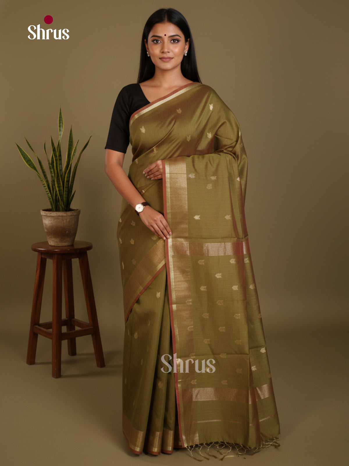 Chutney Green - Art Maheshwari Saree