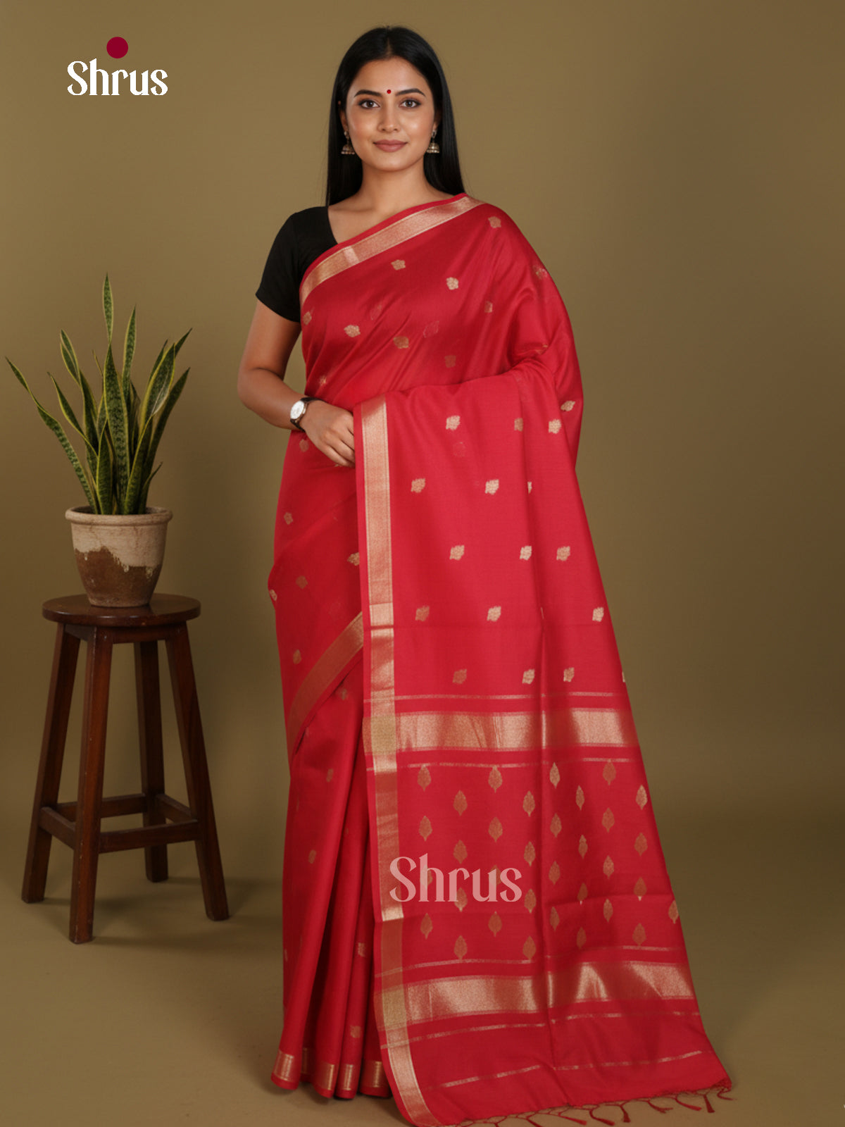 Red - Art Maheshwari Saree - Shop on Shrus.com