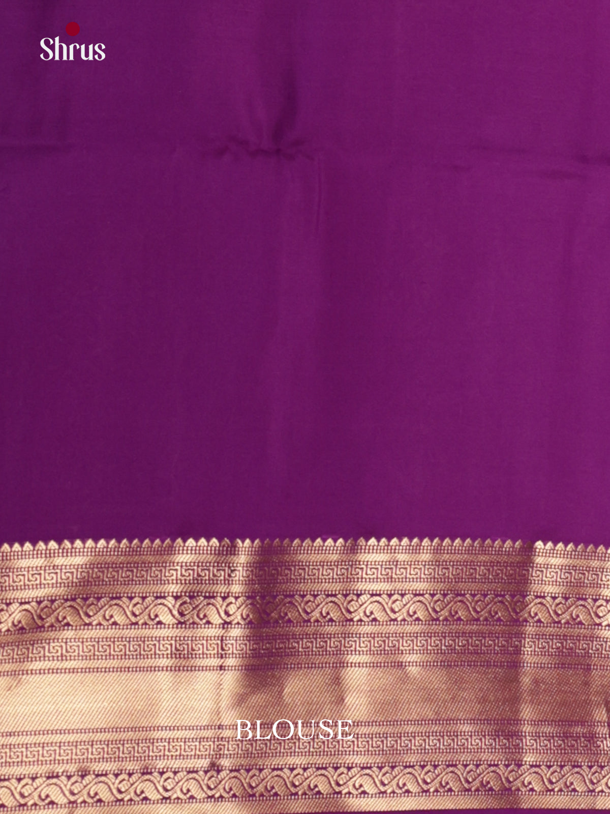 Enchanting Violet Soft Silk Saree with zari buttas & splendid zari border - Shop on Shrus.com