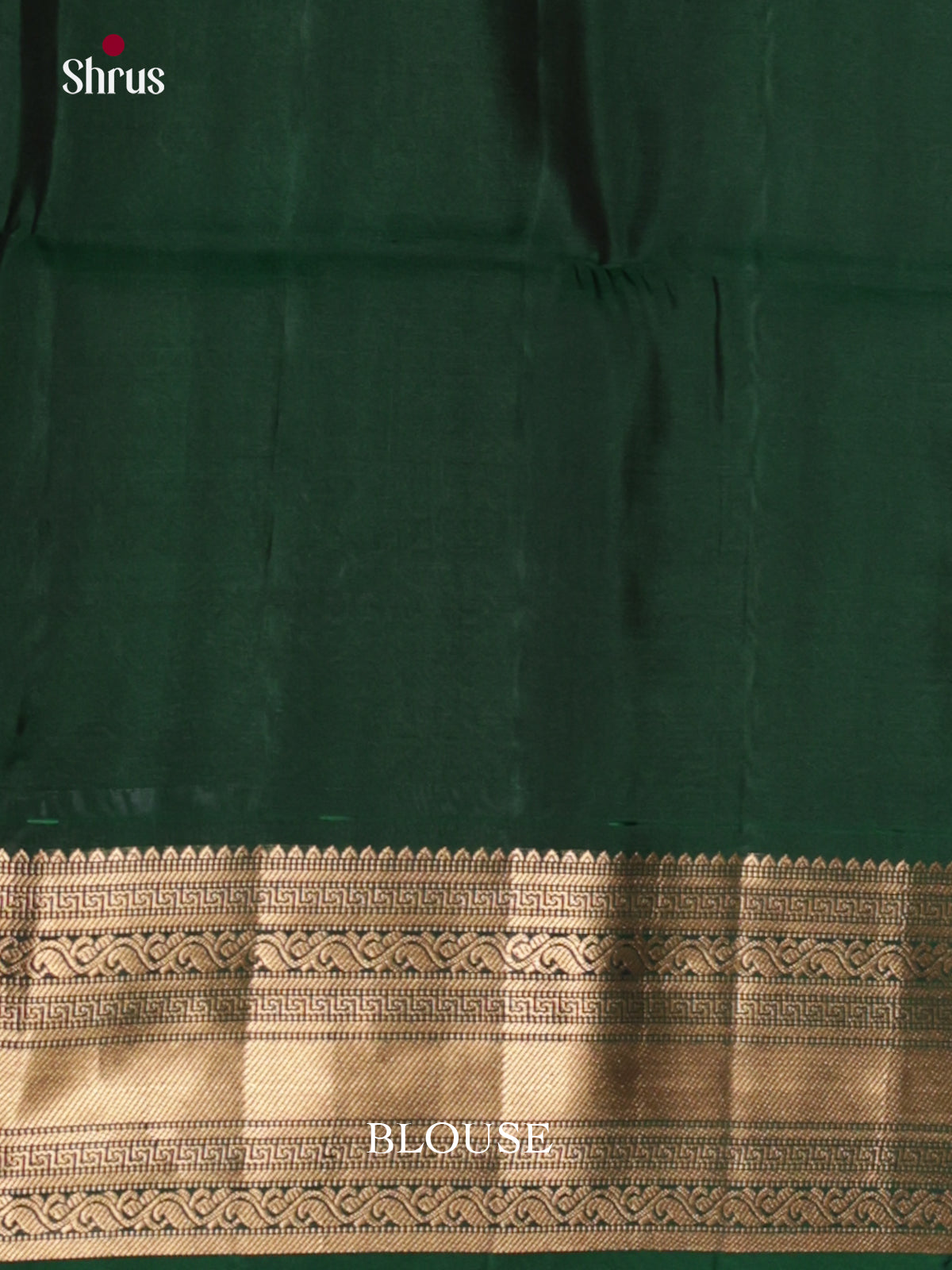 Exquisite Green Single Tone Soft Silk Saree with zari buttas & Brocade pallu - Shop on Shrus.com
