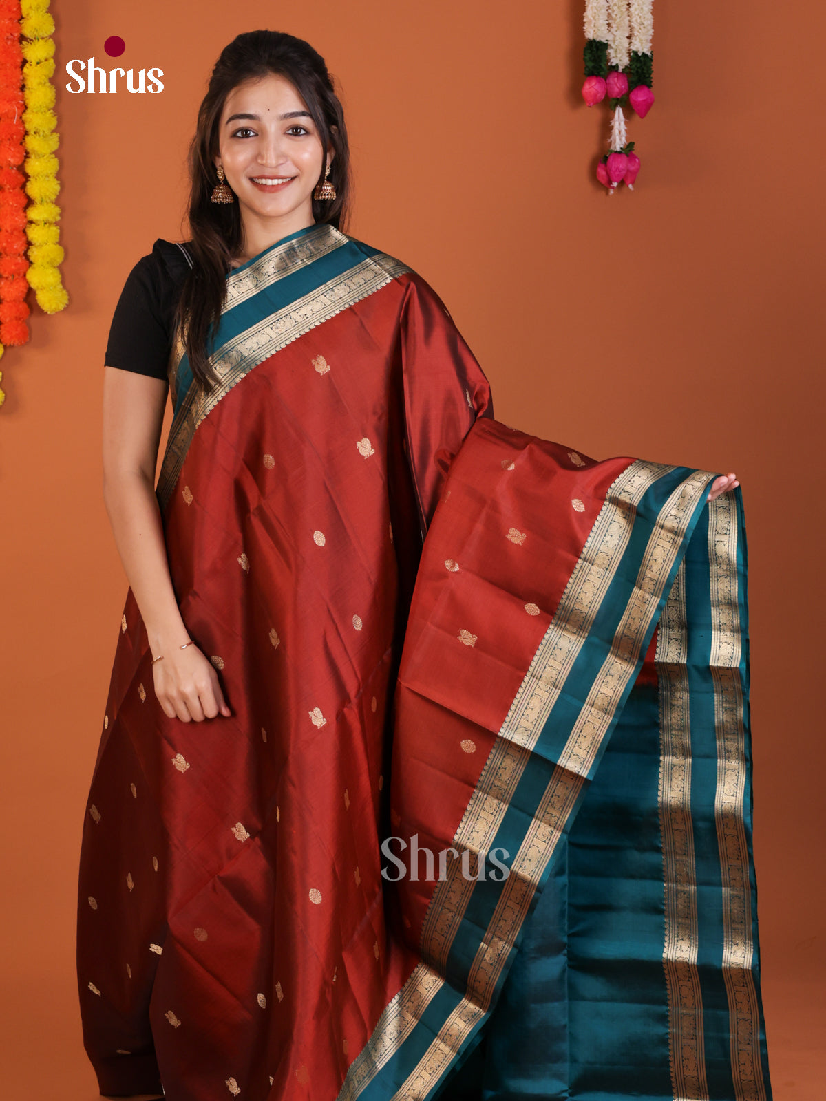 DLS22046 - Soft Silk (HR) Saree - Shop on Shrus.com