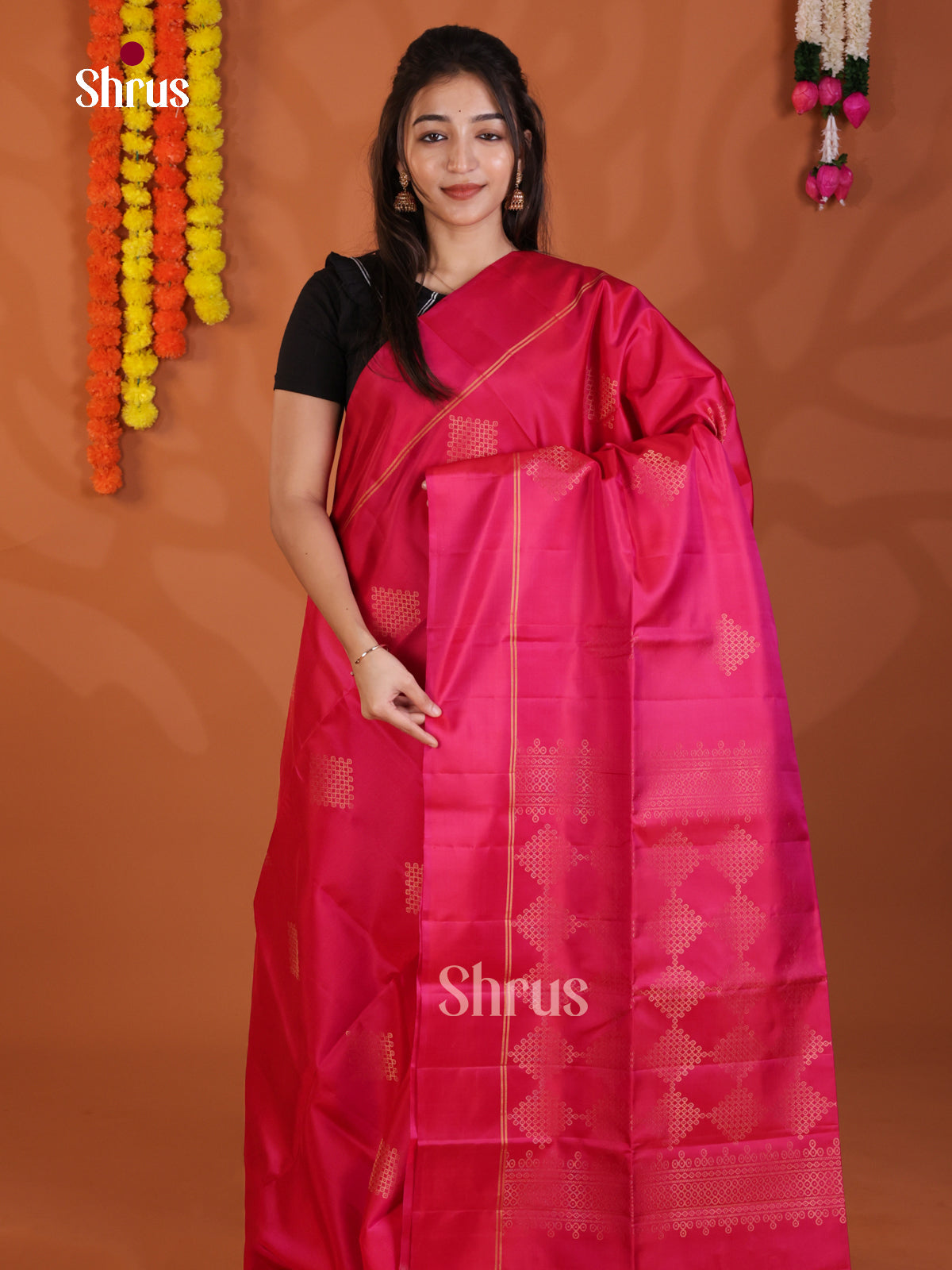 DLS22049 - Soft Silk (HR) Saree - Shop on Shrus.com