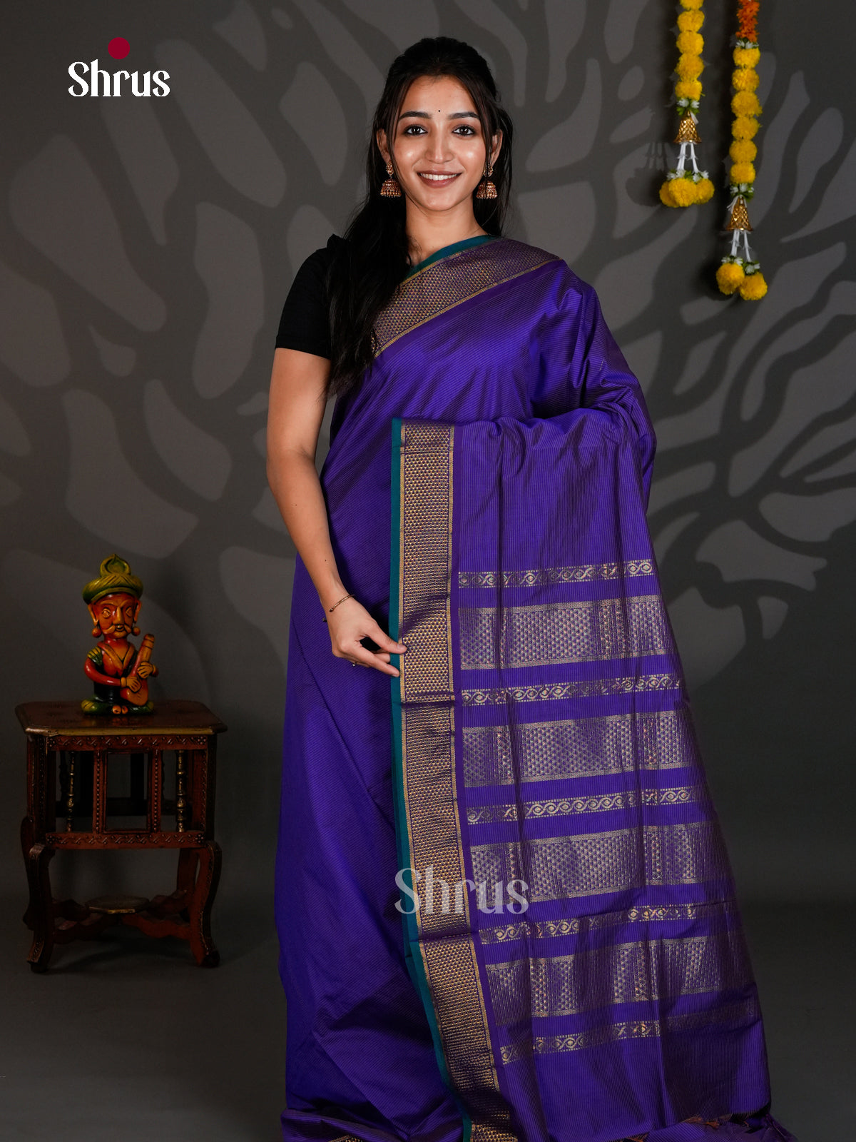 DLS26011 - Kalyani Cotton Saree - Shop on Shrus.com