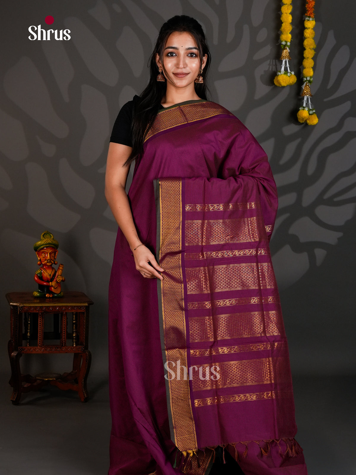 DLS26012 - Kalyani Cotton Saree - Shop on Shrus.com