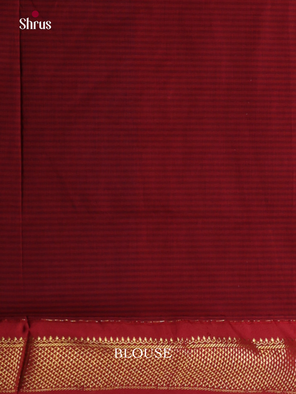 Blue & Maroon - Kalyani Cotton Saree - Shop on Shrus.com