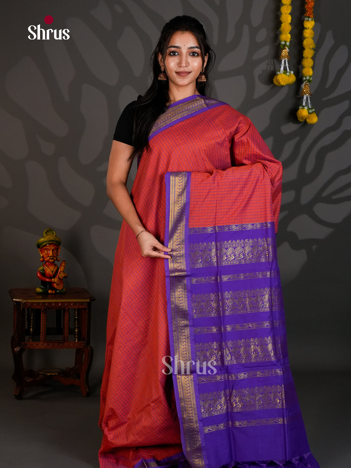 DLS26063 - Kalyani Cotton Saree - Shop on Shrus.com
