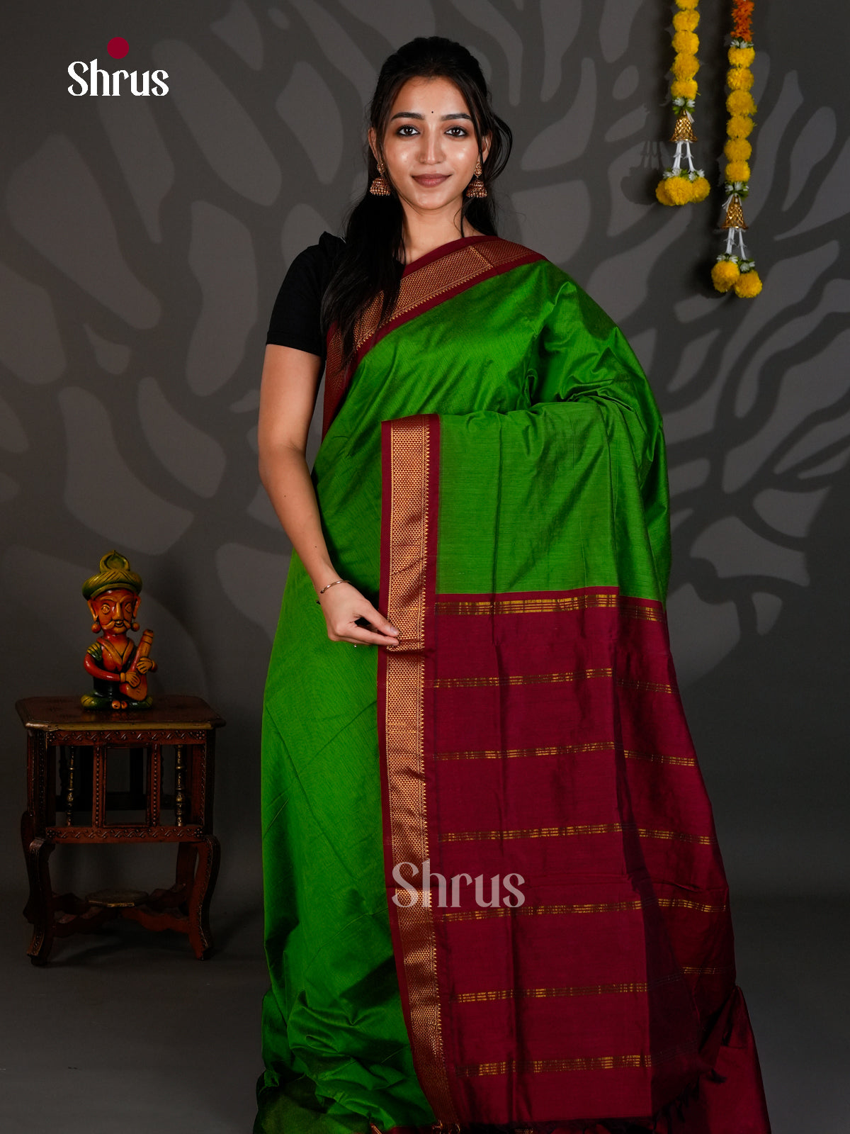 DLS26070 - Kalyani Cotton Saree - Shop on Shrus.com