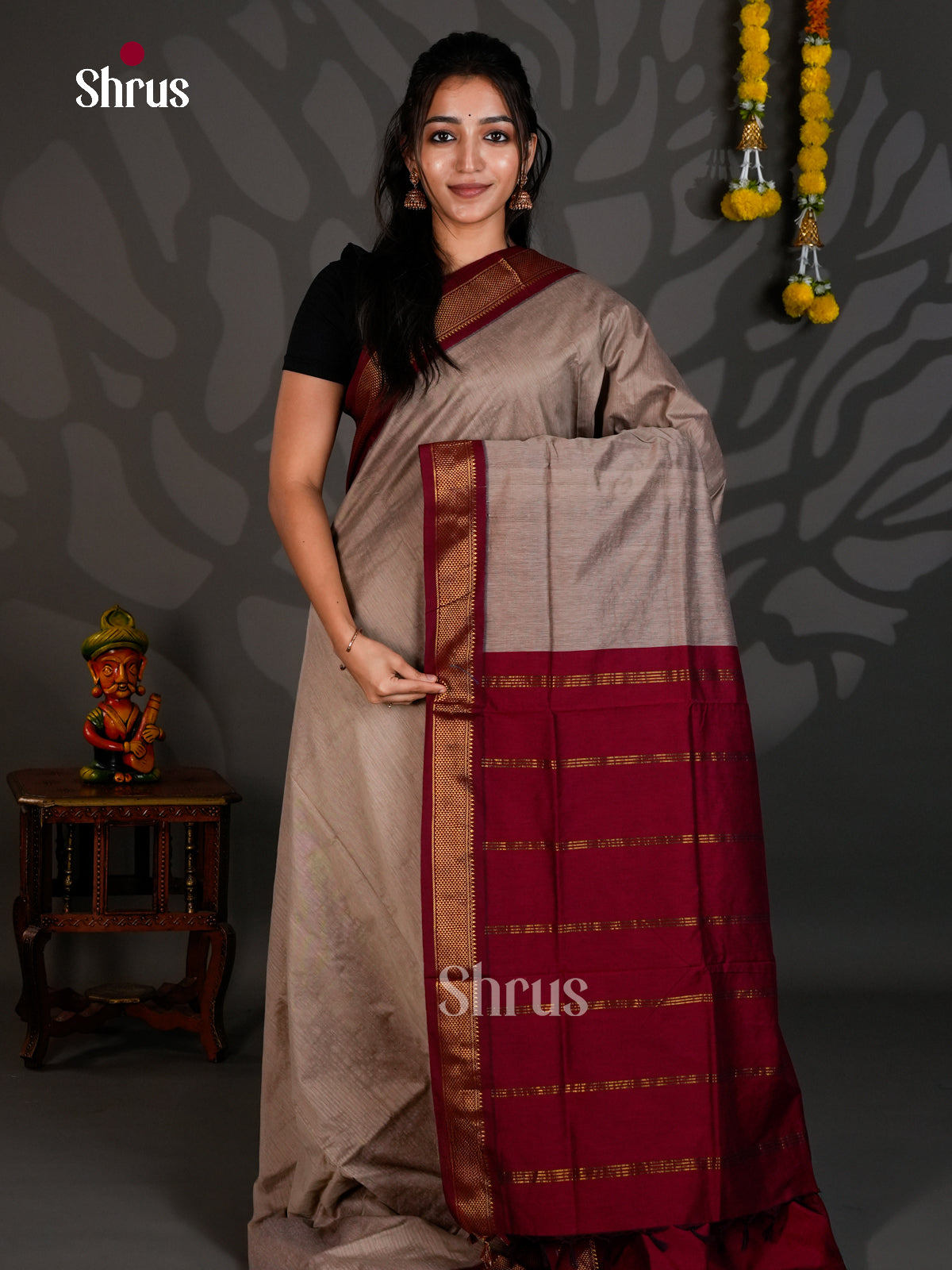 DLS26074 - Kalyani Cotton Saree - Shop on Shrus.com