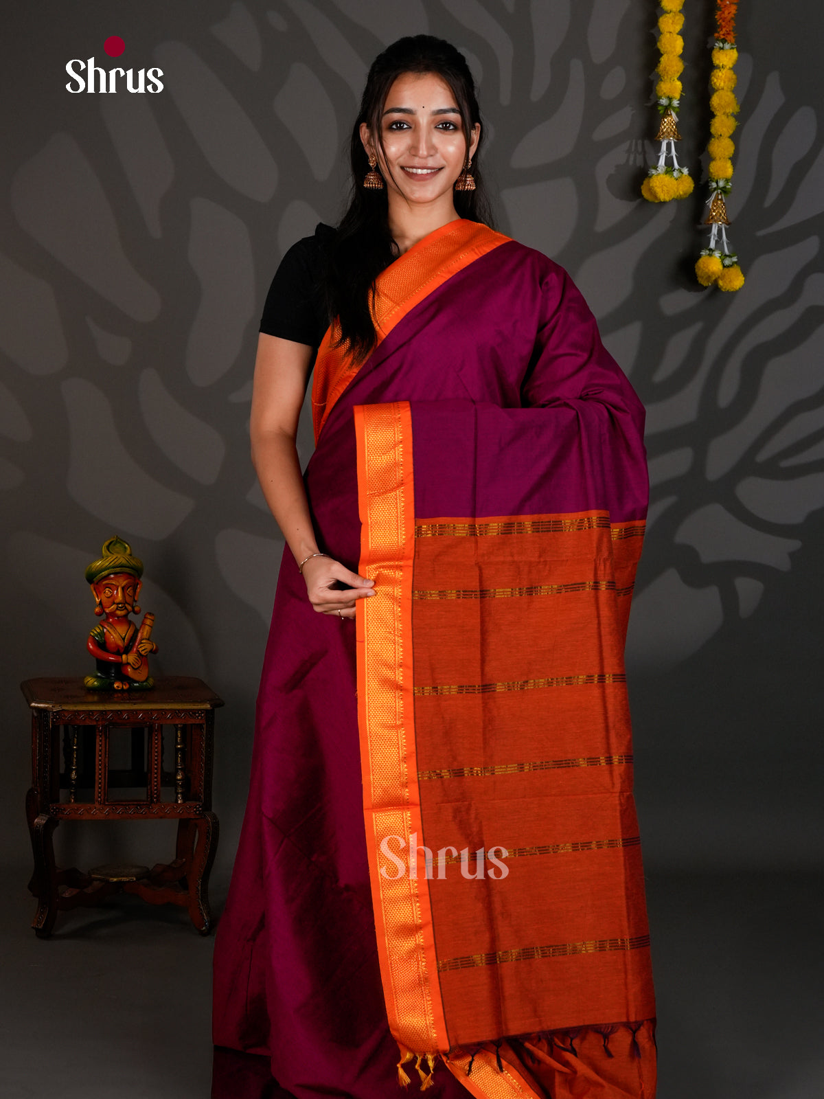 DLS26077 - Kalyani Cotton Saree - Shop on Shrus.com