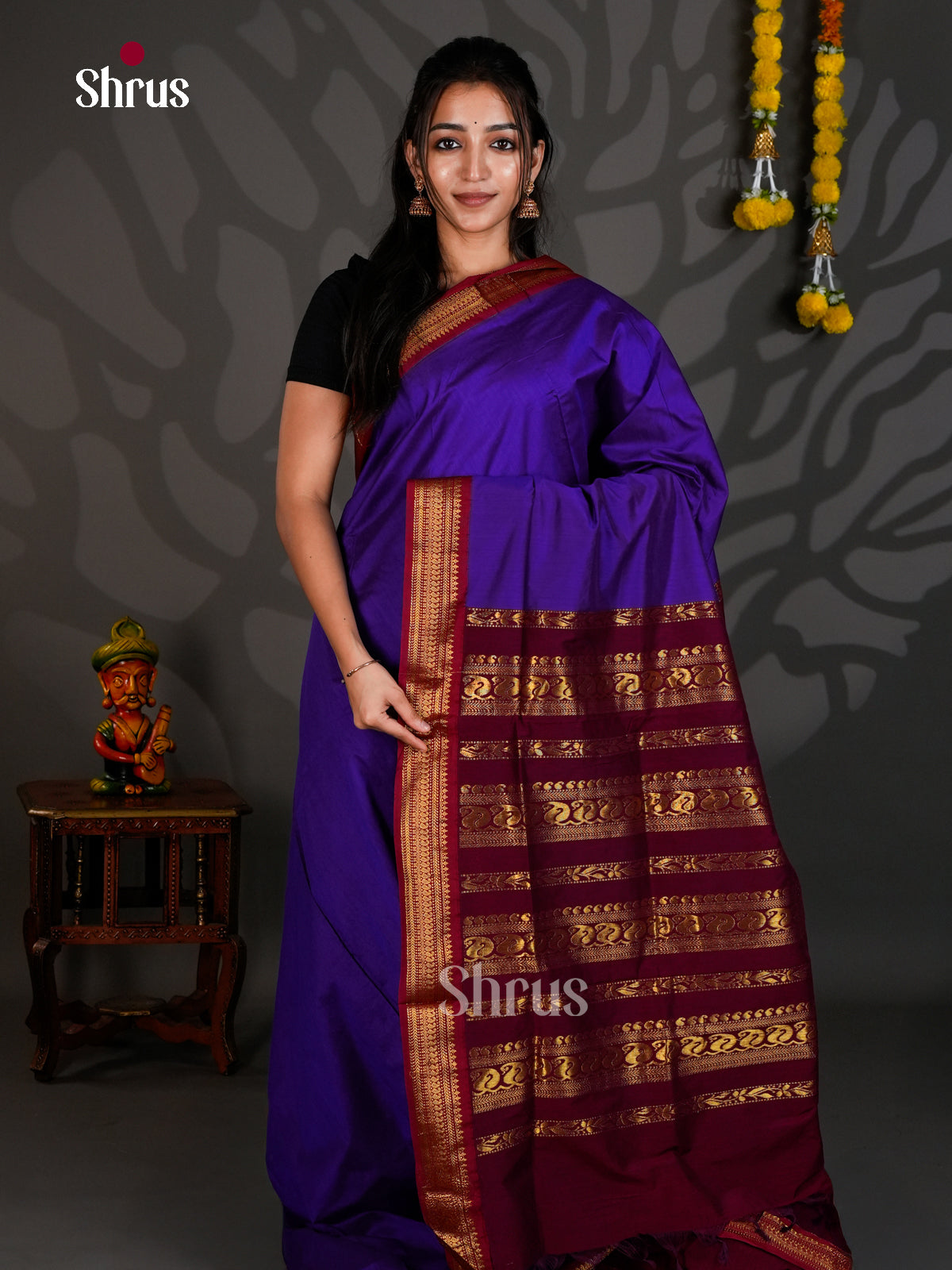 DLS26095 - Kalyani Cotton Saree - Shop on Shrus.com