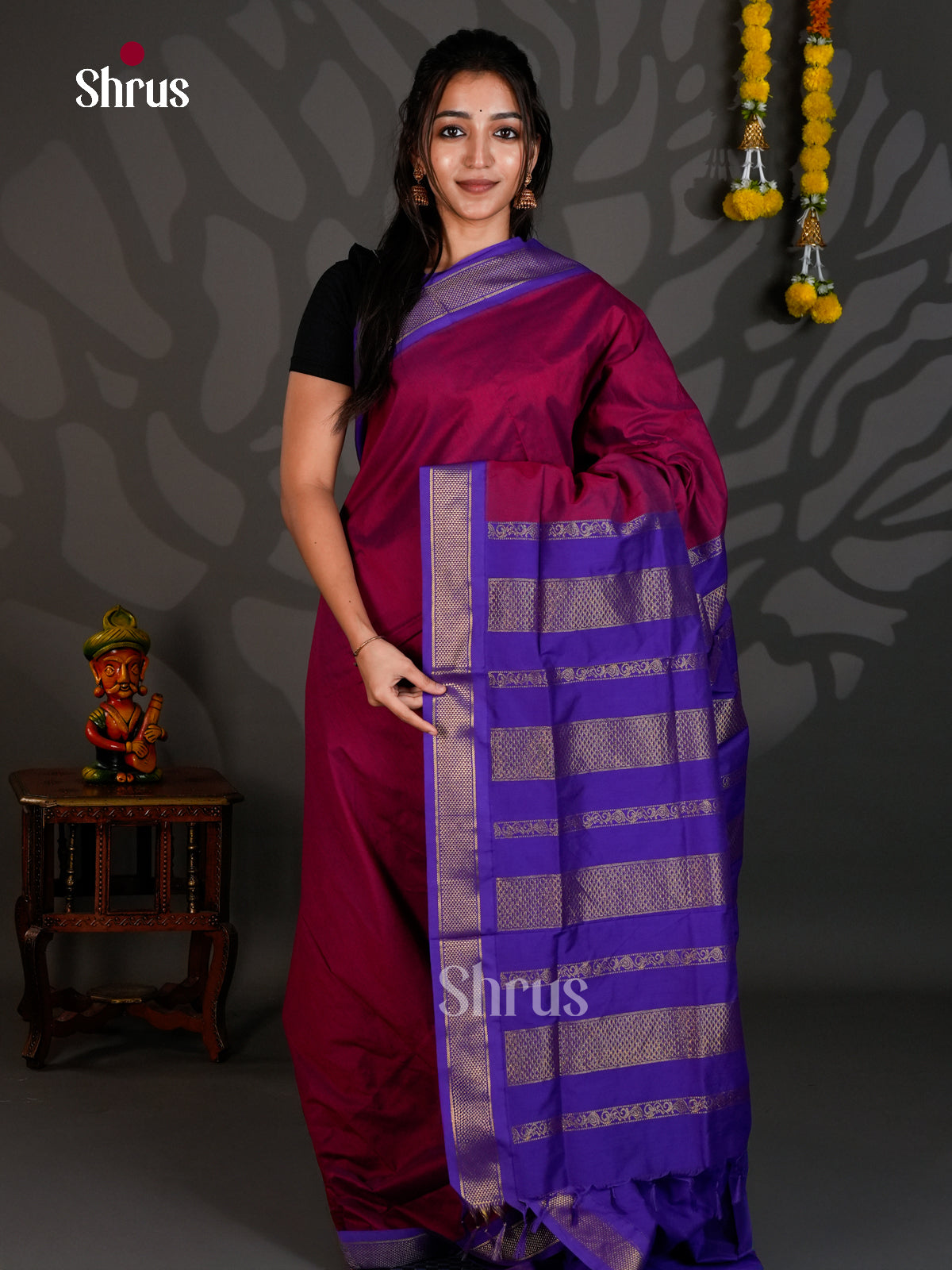 DLS26096 - Kalyani Cotton Saree - Shop on Shrus.com