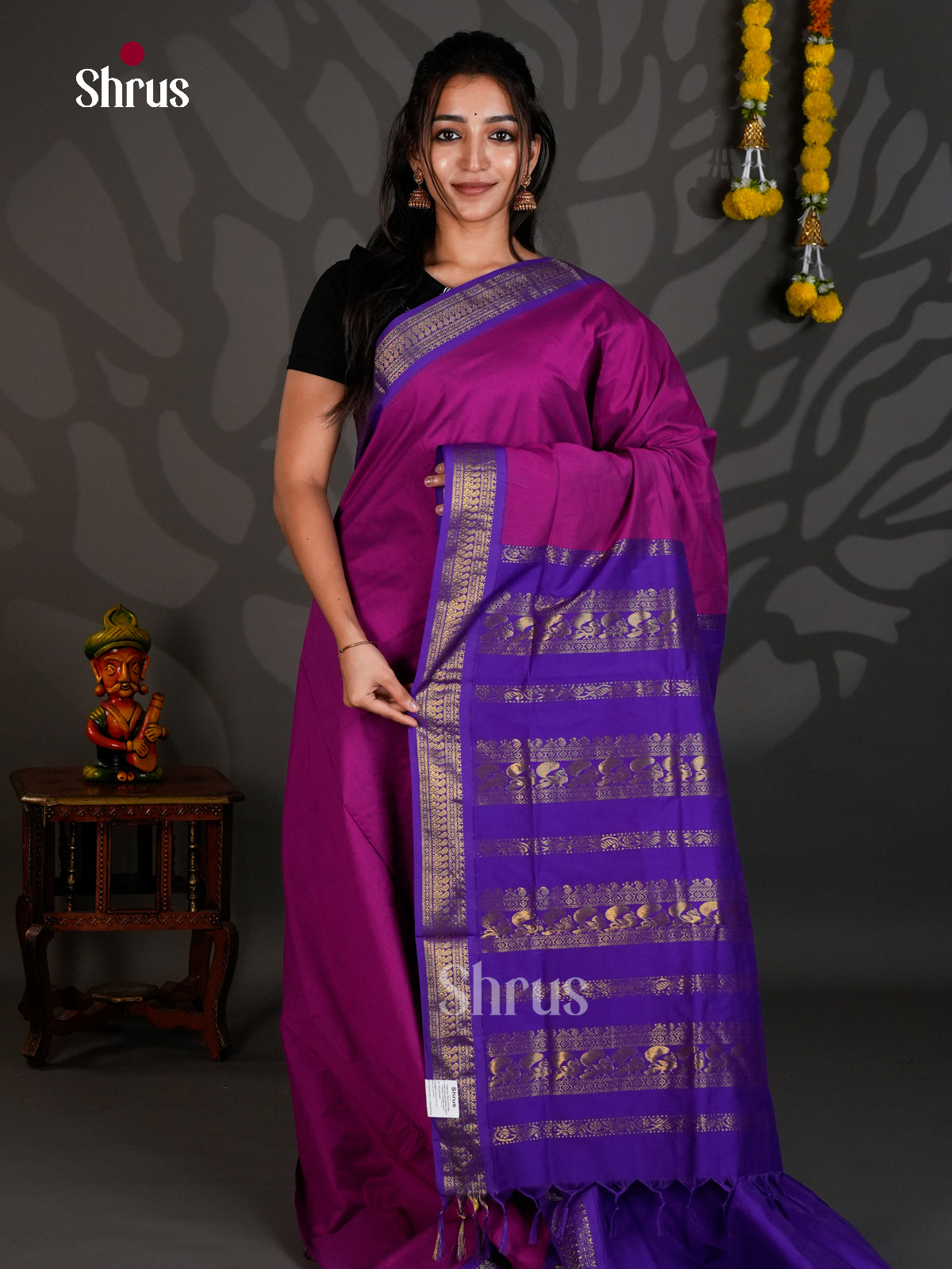 DLS26097 - Kalyani Cotton Saree - Shop on Shrus.com
