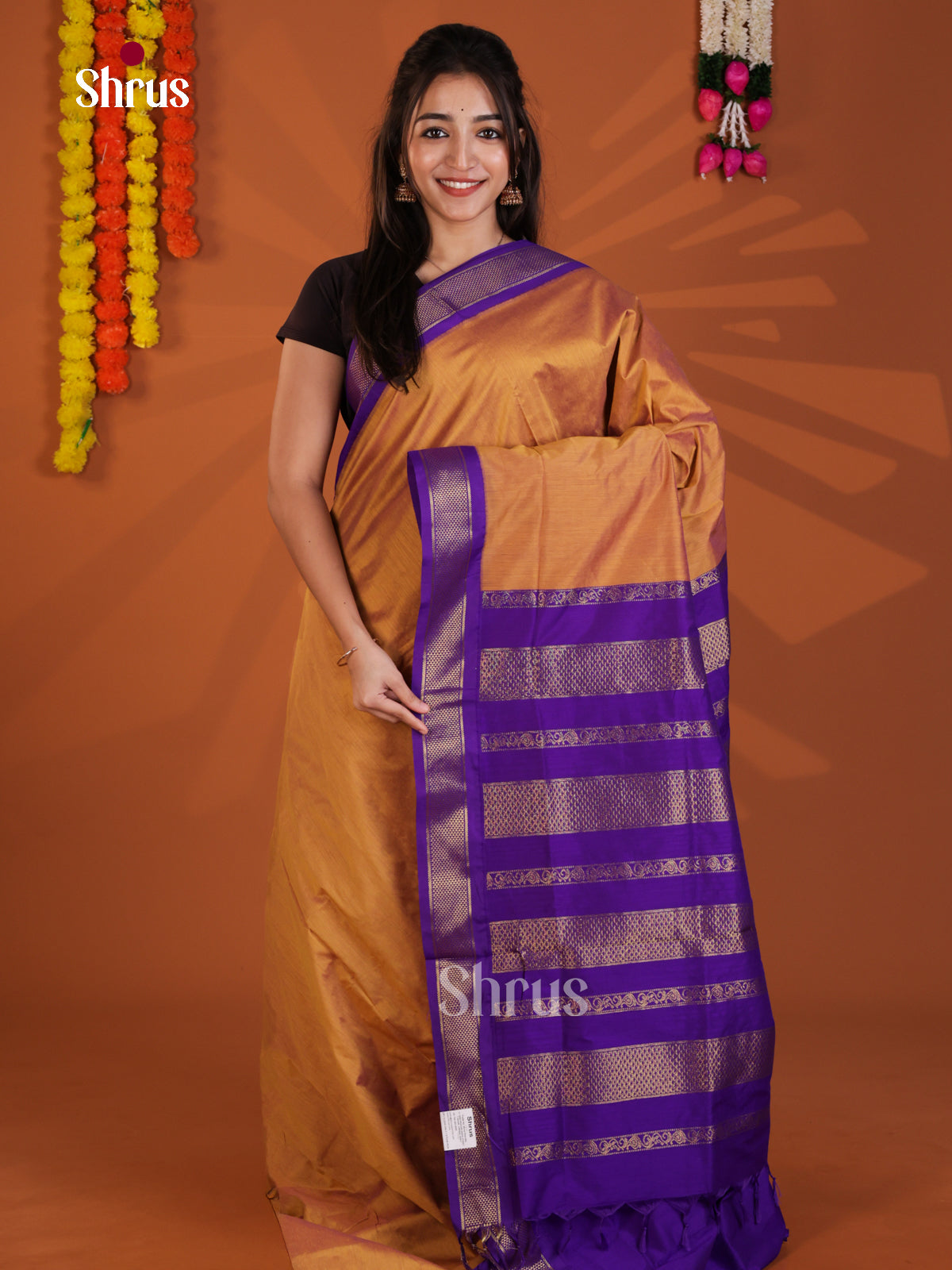 Honey & Blue - Kalyani Cotton Saree