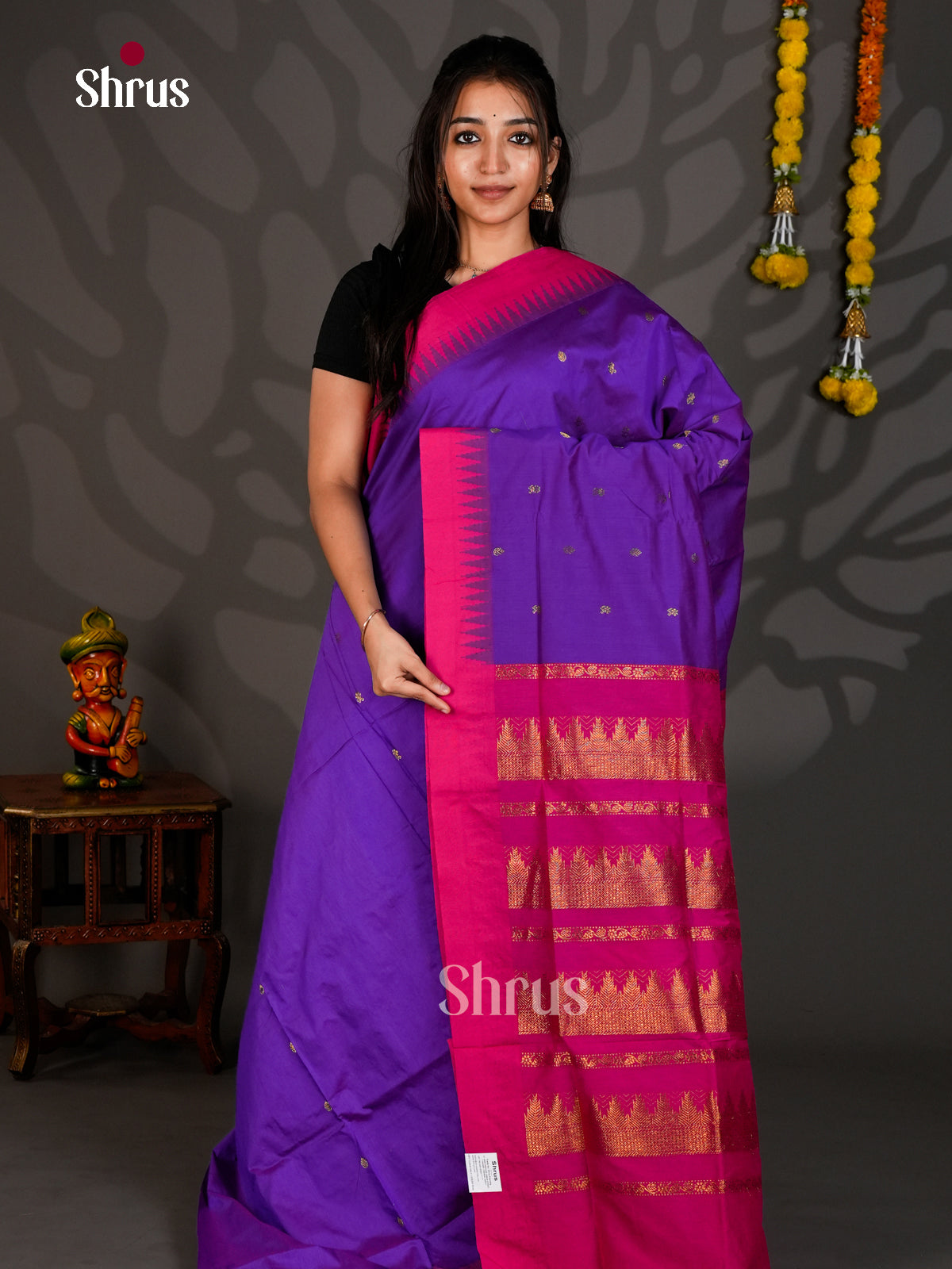 DLS26114 - Kalyani Cotton Saree - Shop on Shrus.com