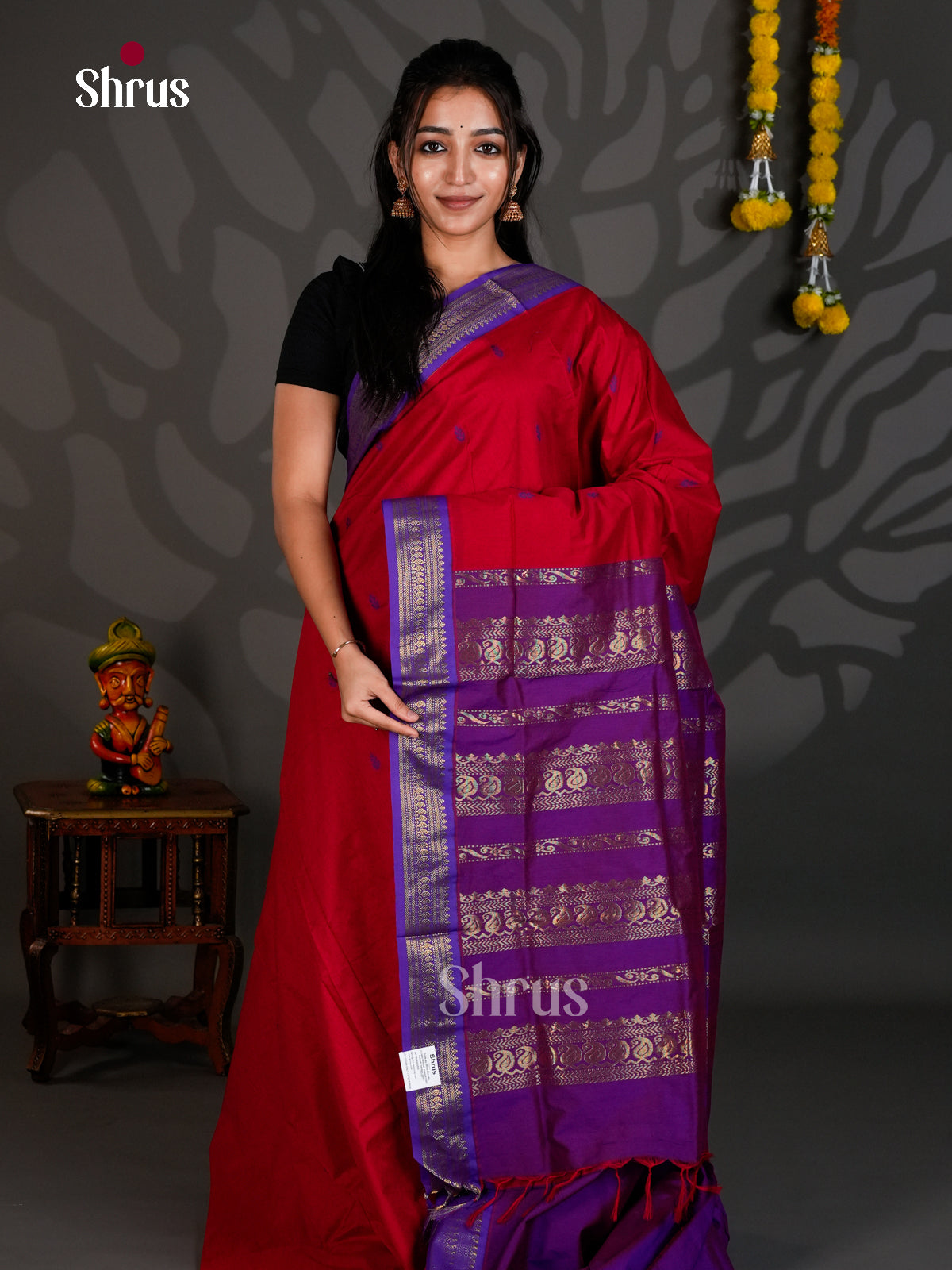 DLS26141 - Kalyani Cotton Saree - Shop on Shrus.com