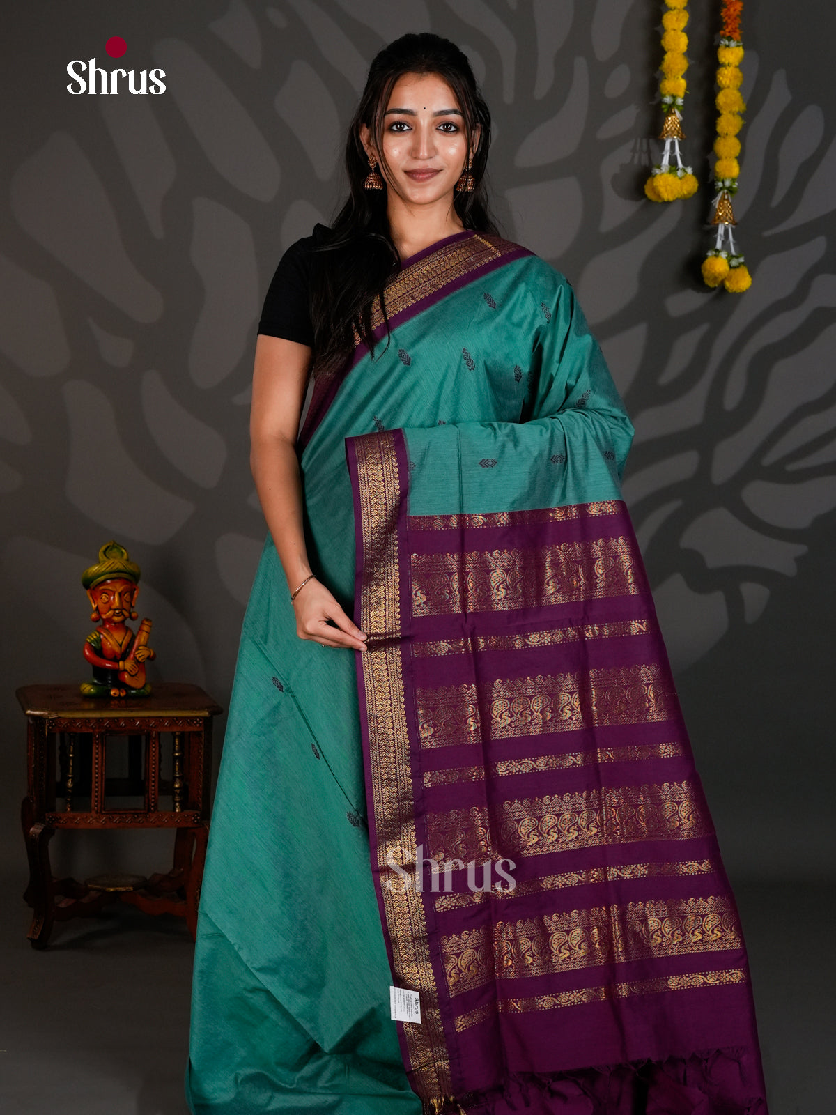 DLS26144 - Kalyani Cotton Saree - Shop on Shrus.com