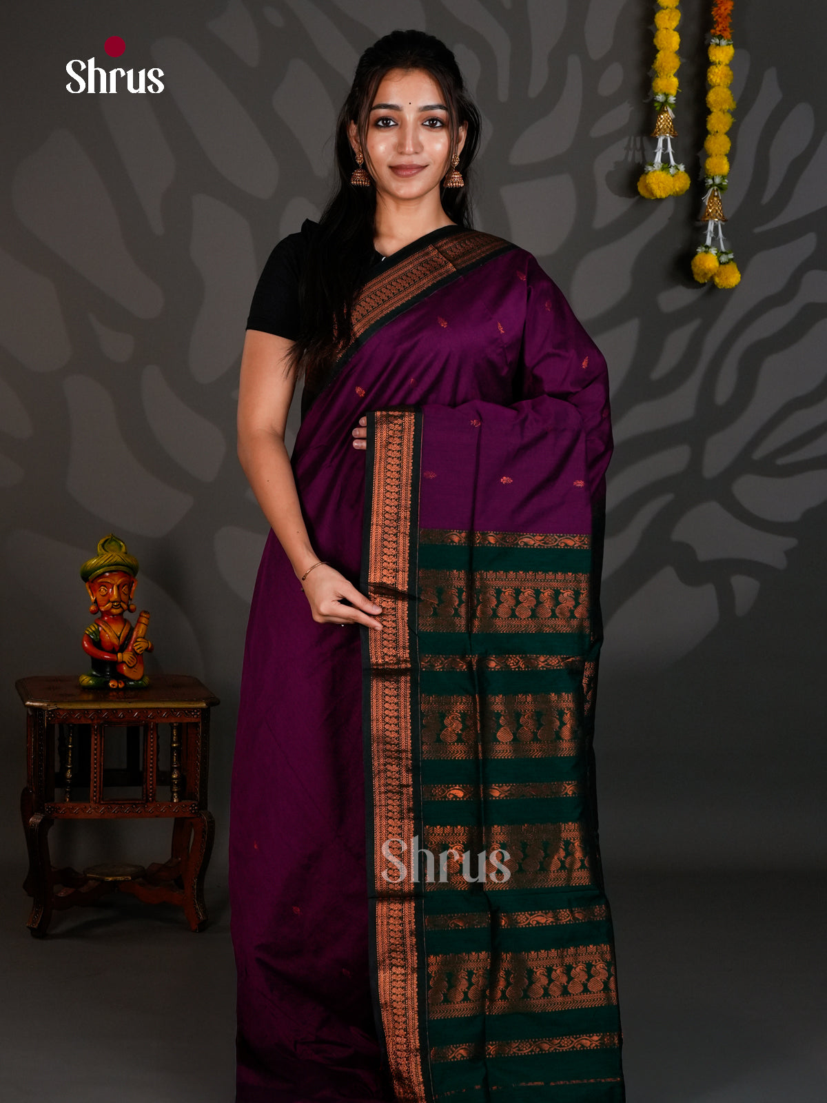 DLS26153 - Kalyani Cotton Saree - Shop on Shrus.com