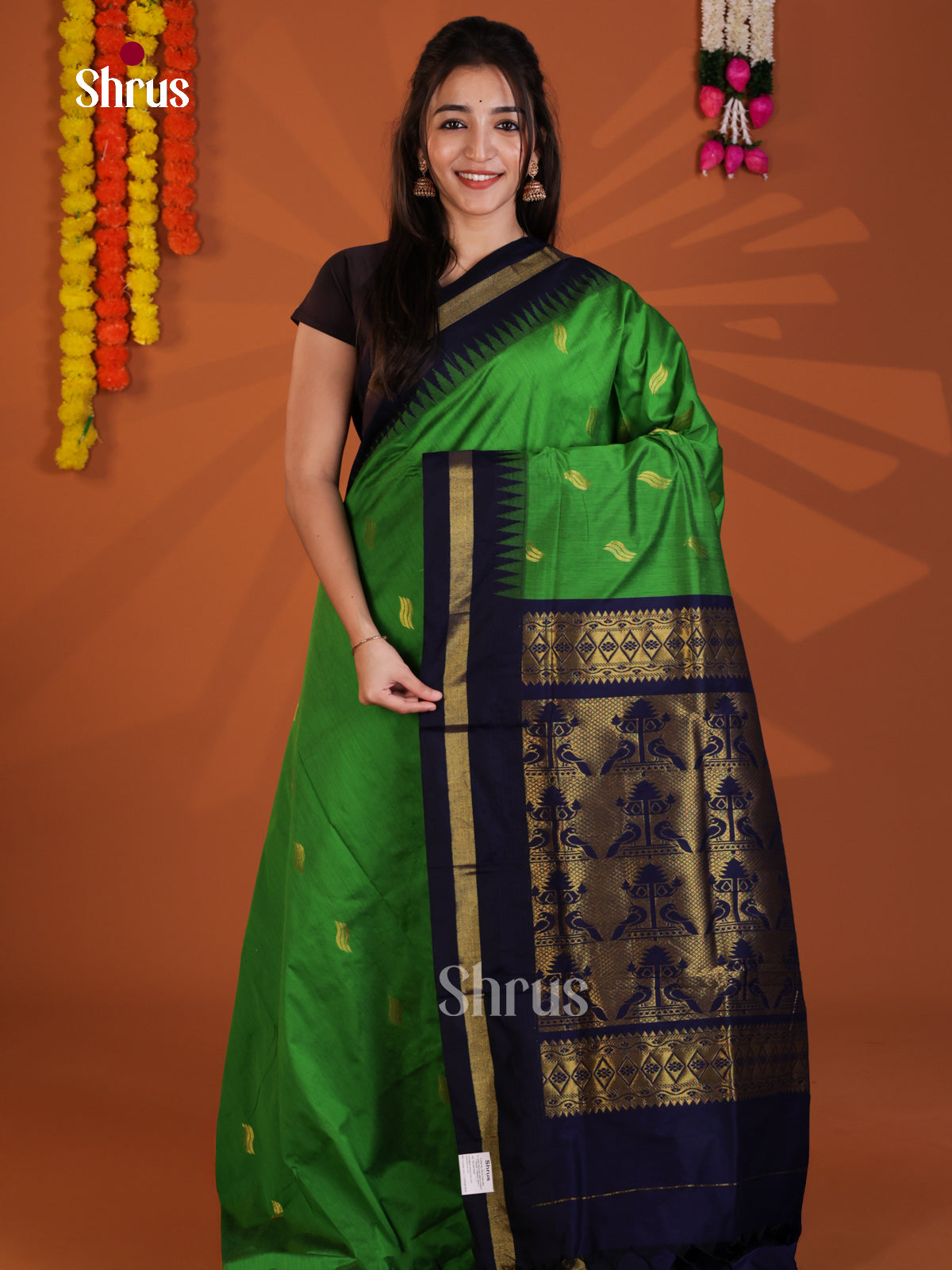 Green & Blue - Kalyani Cotton Saree - Shop on Shrus.com