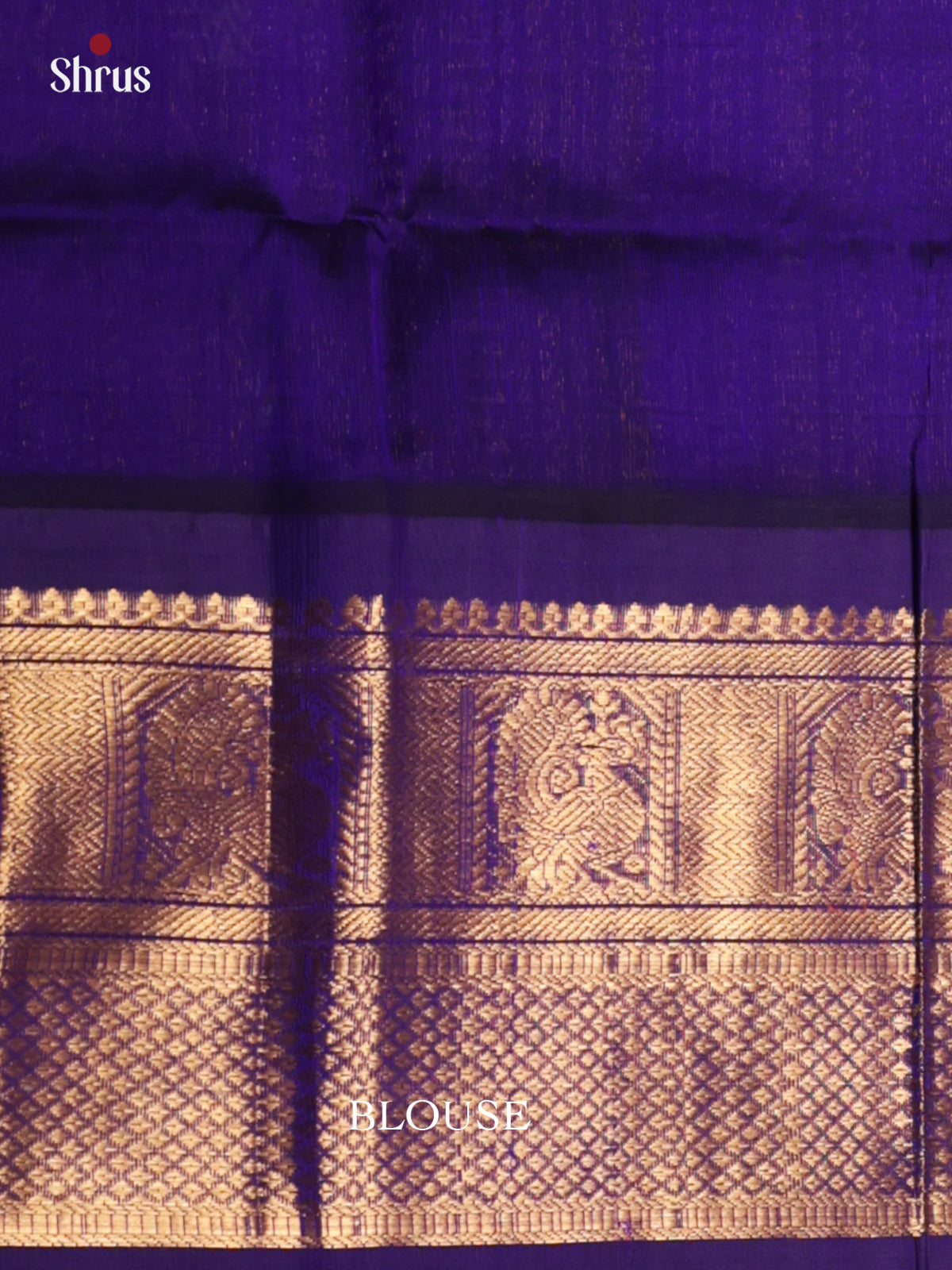 Radiant Orange & Blue Silk Cotton Saree with zari buttas & Splendid border - DLS29002