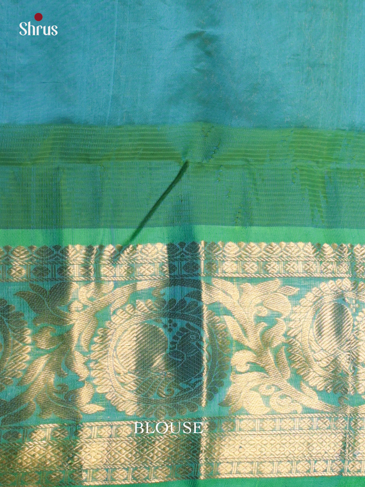 Glorious Yellow & Teal Green Silk Cotton Saree with zari checks, buttas & zari border -DLS29012