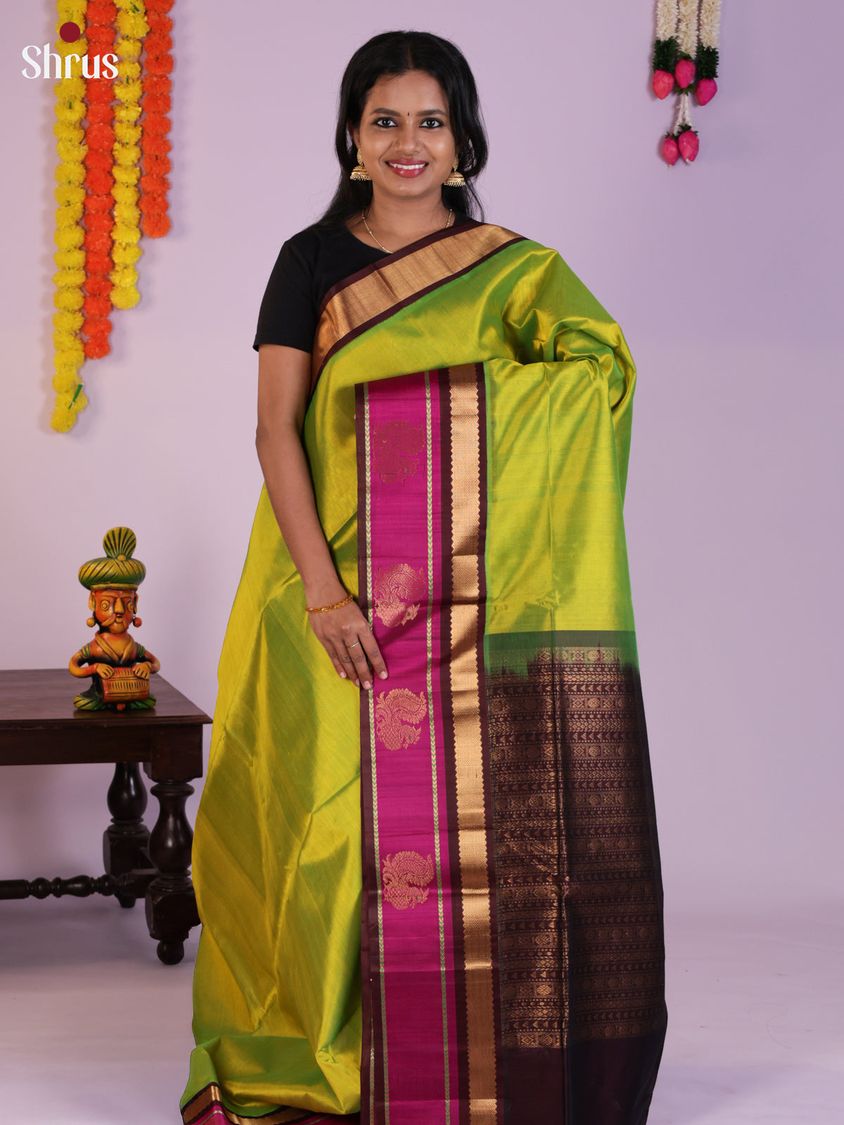 DLS29015 - Korvai-Medium border Saree - Shop on Shrus.com