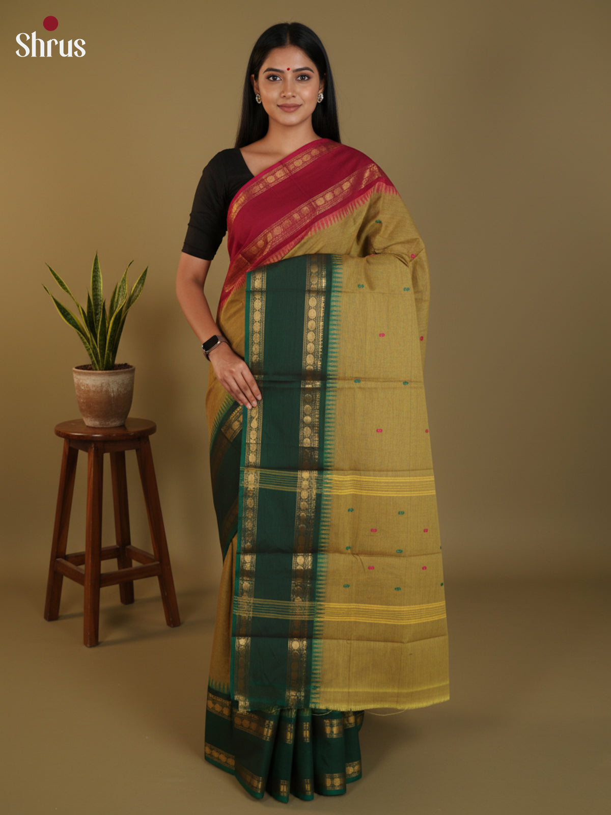DLS29061 - Chettinad Cotton Saree - Shop on Shrus.com