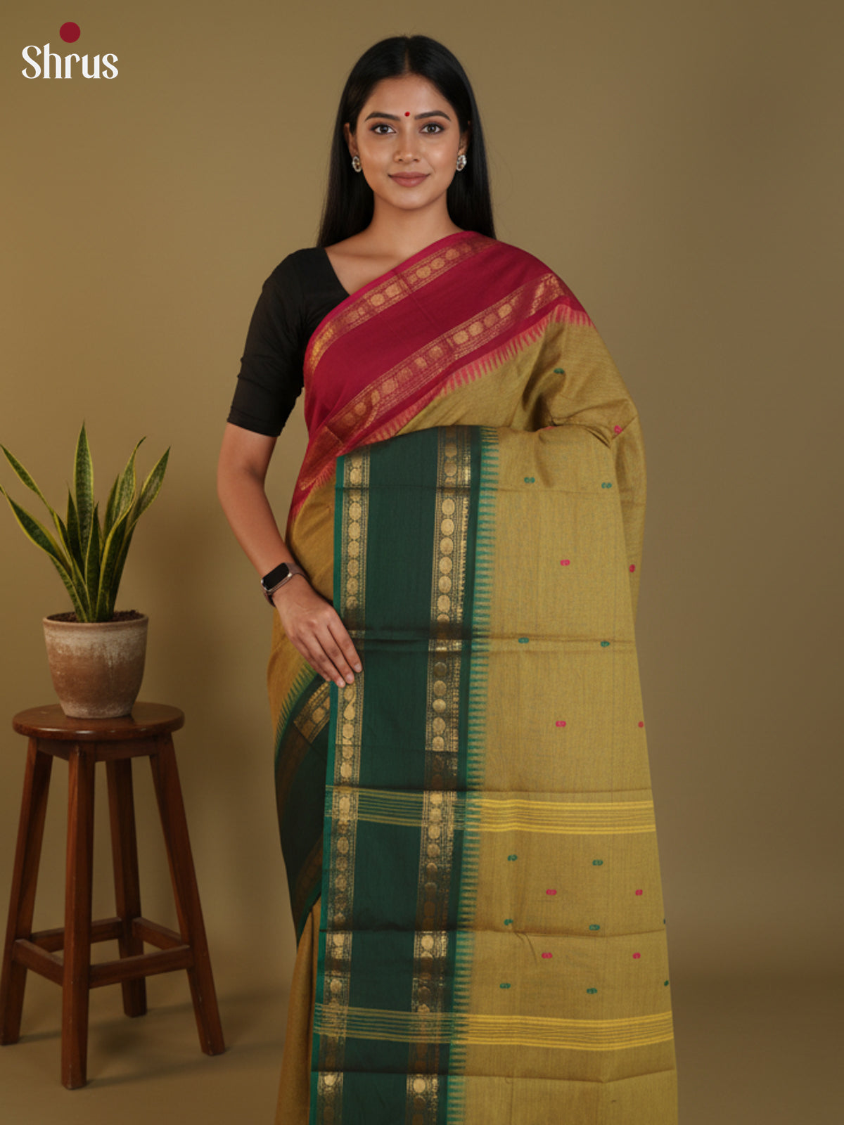 DLS29061 - Chettinad Cotton Saree - Shop on Shrus.com