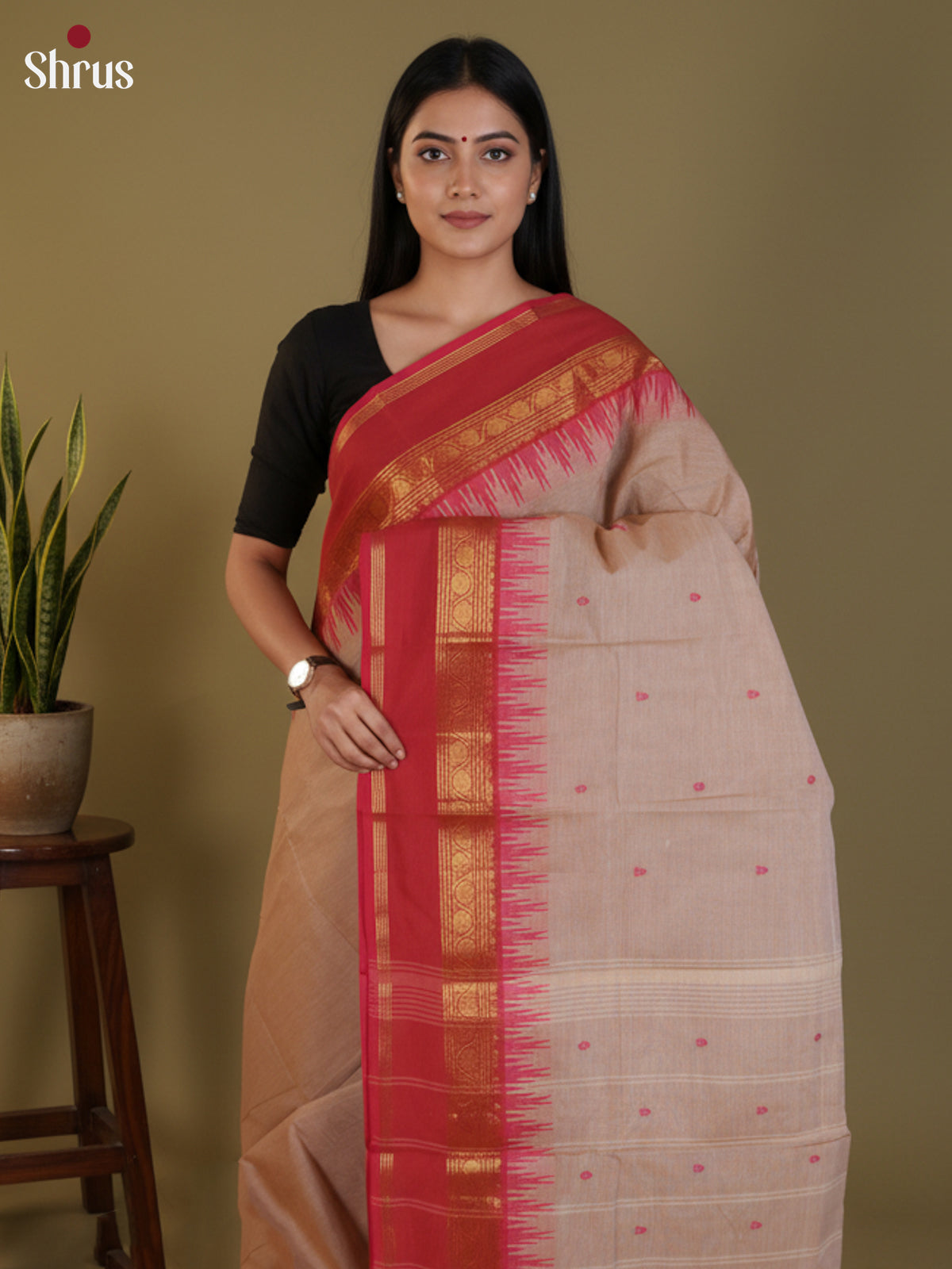 DLS29037 - Chettinad Cotton Saree - Shop on Shrus.com