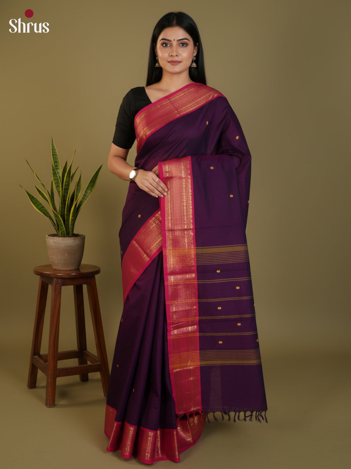 DLS29041 - Chettinad Cotton Saree - Shop on Shrus.com