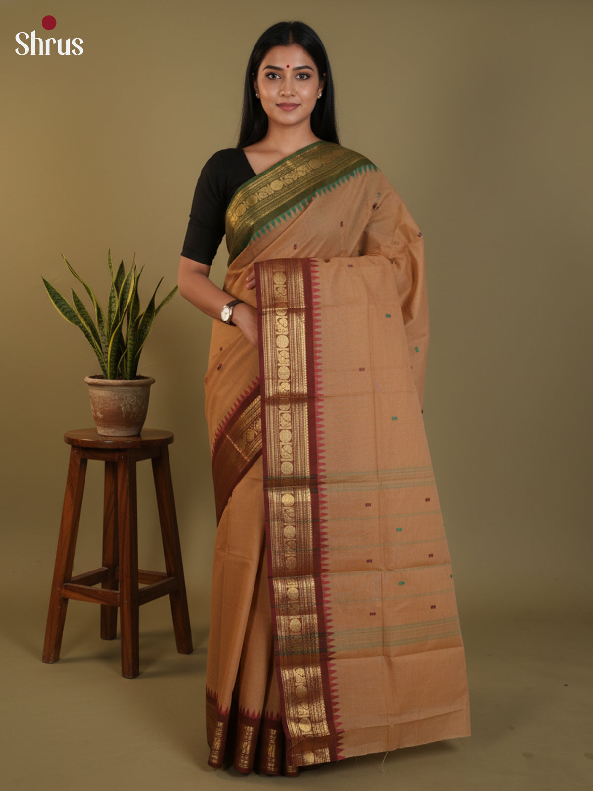 DLS29045 - Chettinad Cotton Saree - Shop on Shrus.com