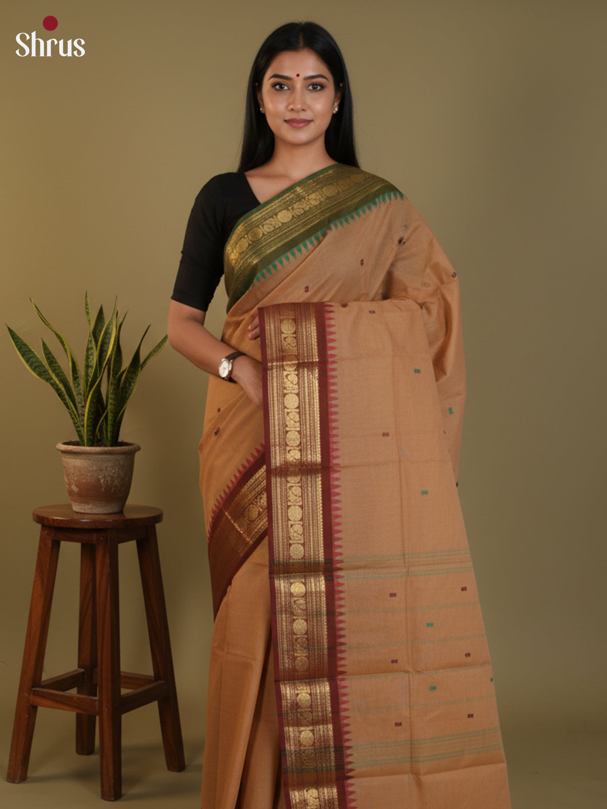 DLS29045 - Chettinad Cotton Saree - Shop on Shrus.com