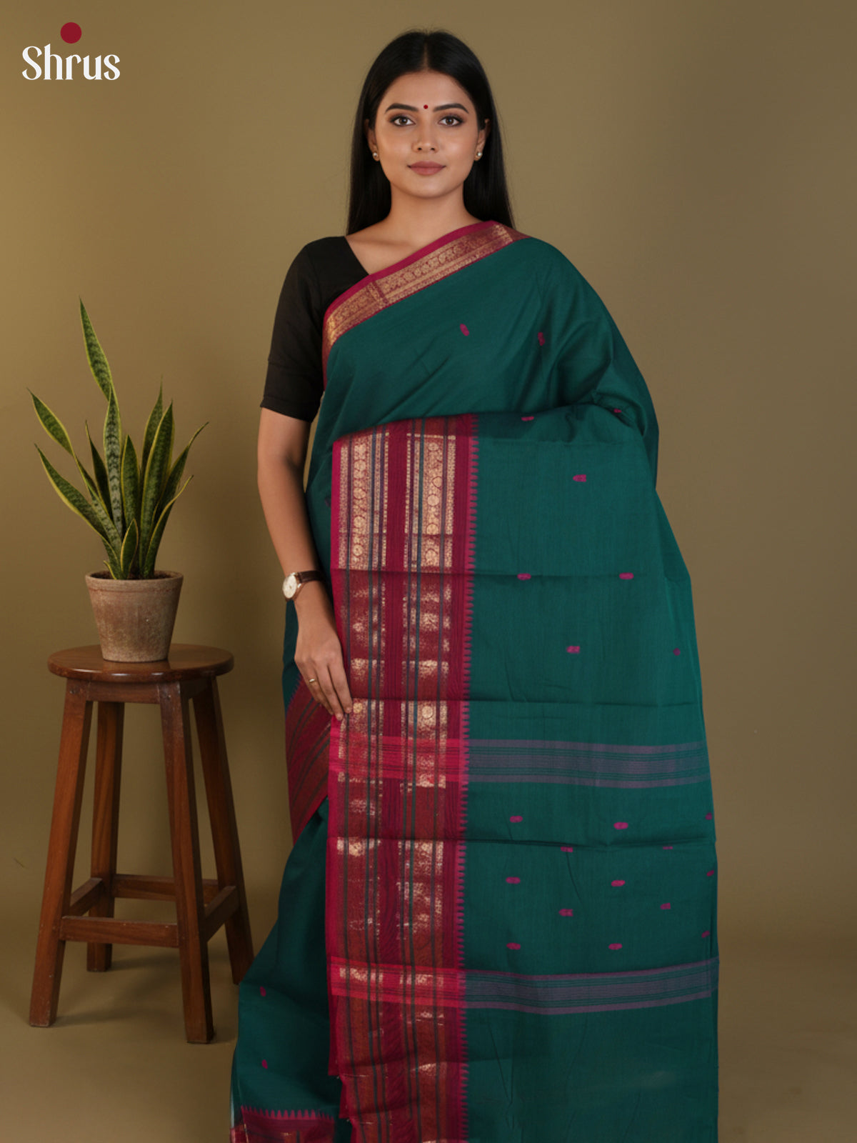 DLS29046 - Chettinad Cotton Saree - Shop on Shrus.com