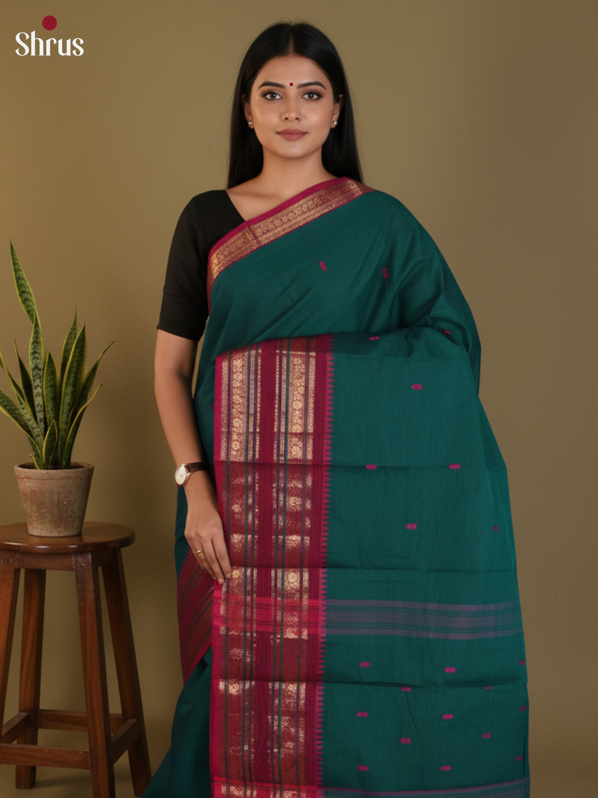 DLS29046 - Chettinad Cotton Saree - Shop on Shrus.com