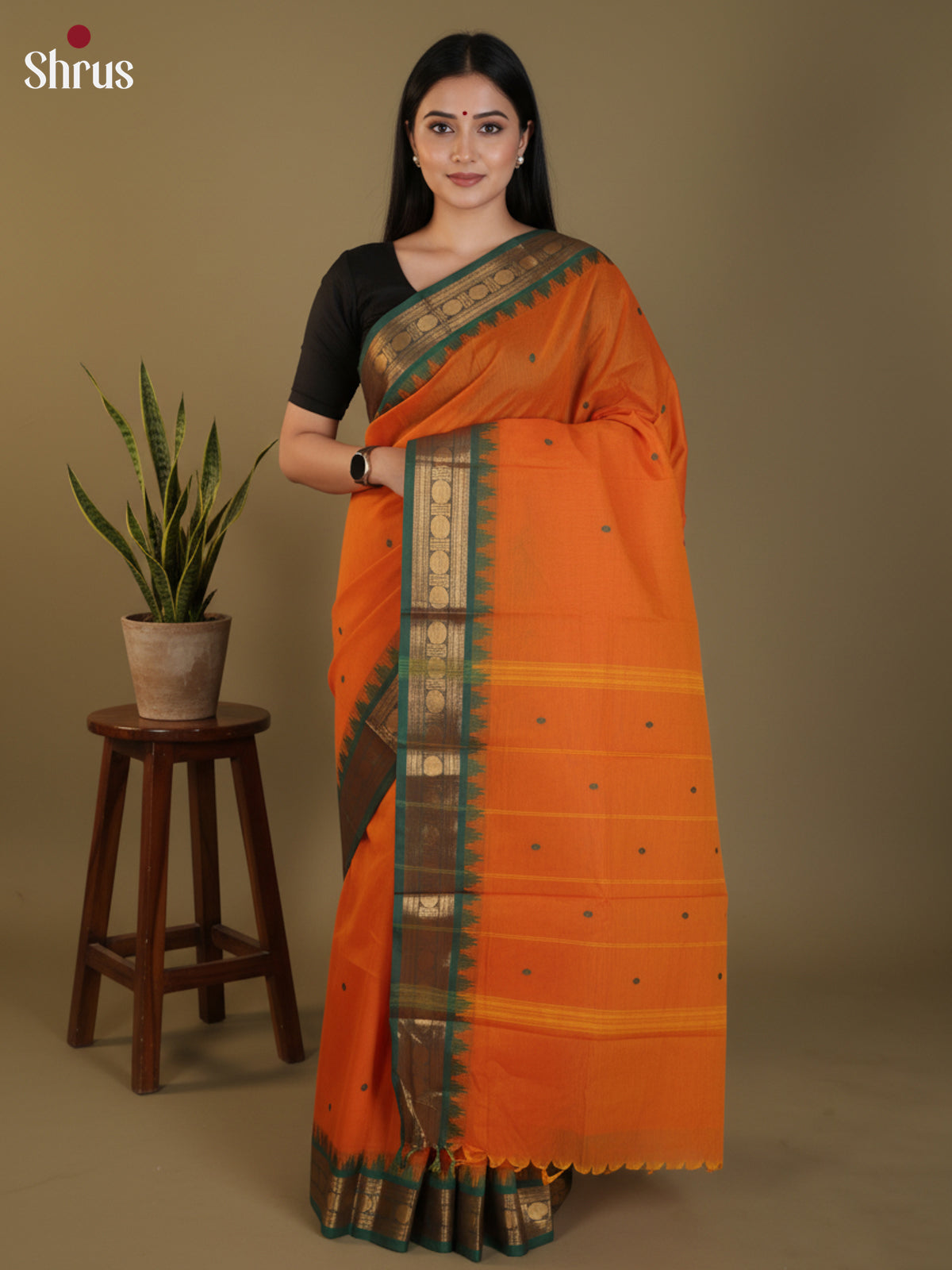 DLS29057 - Chettinad Cotton Saree - Shop on Shrus.com