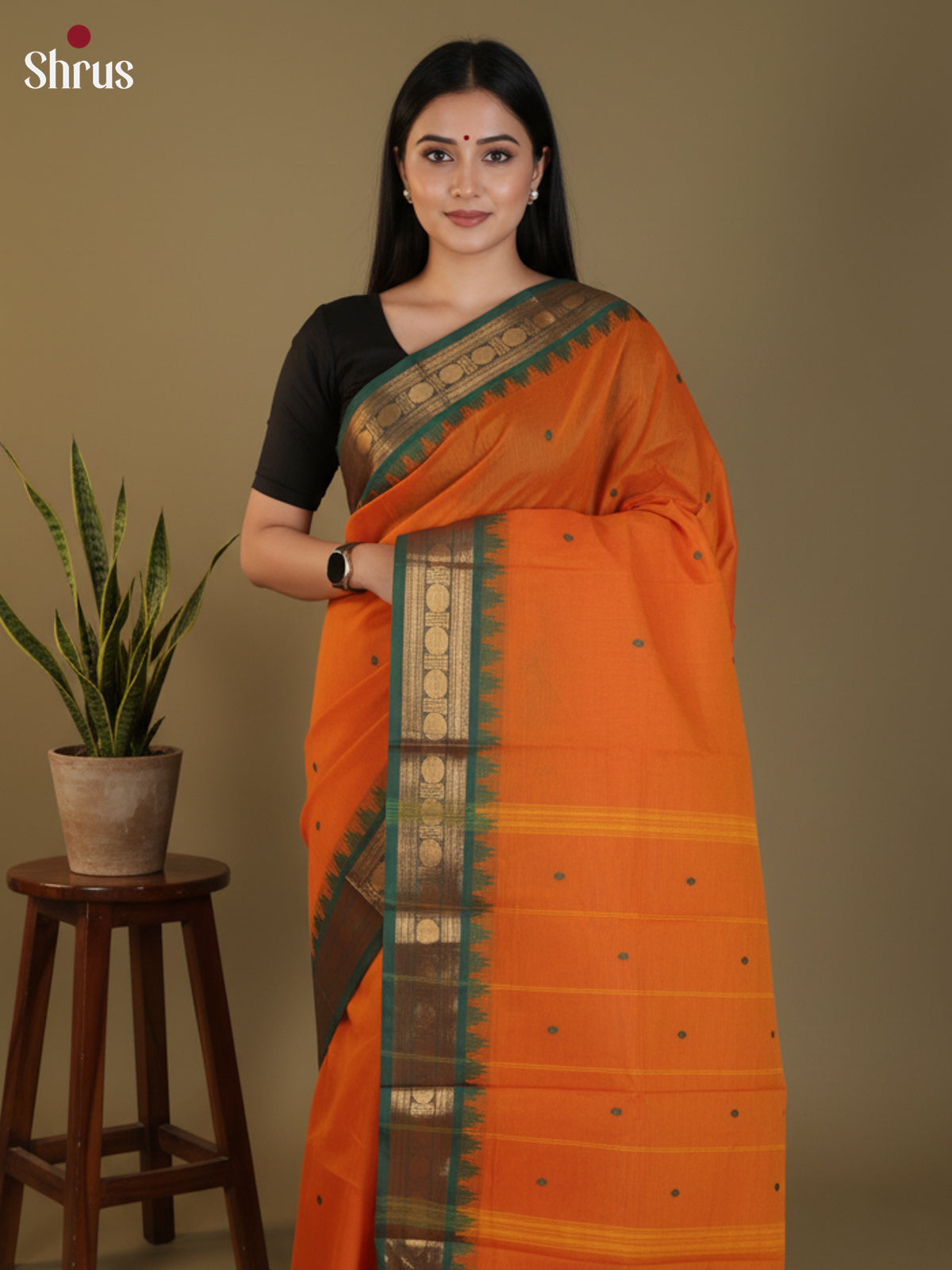 DLS29057 - Chettinad Cotton Saree - Shop on Shrus.com