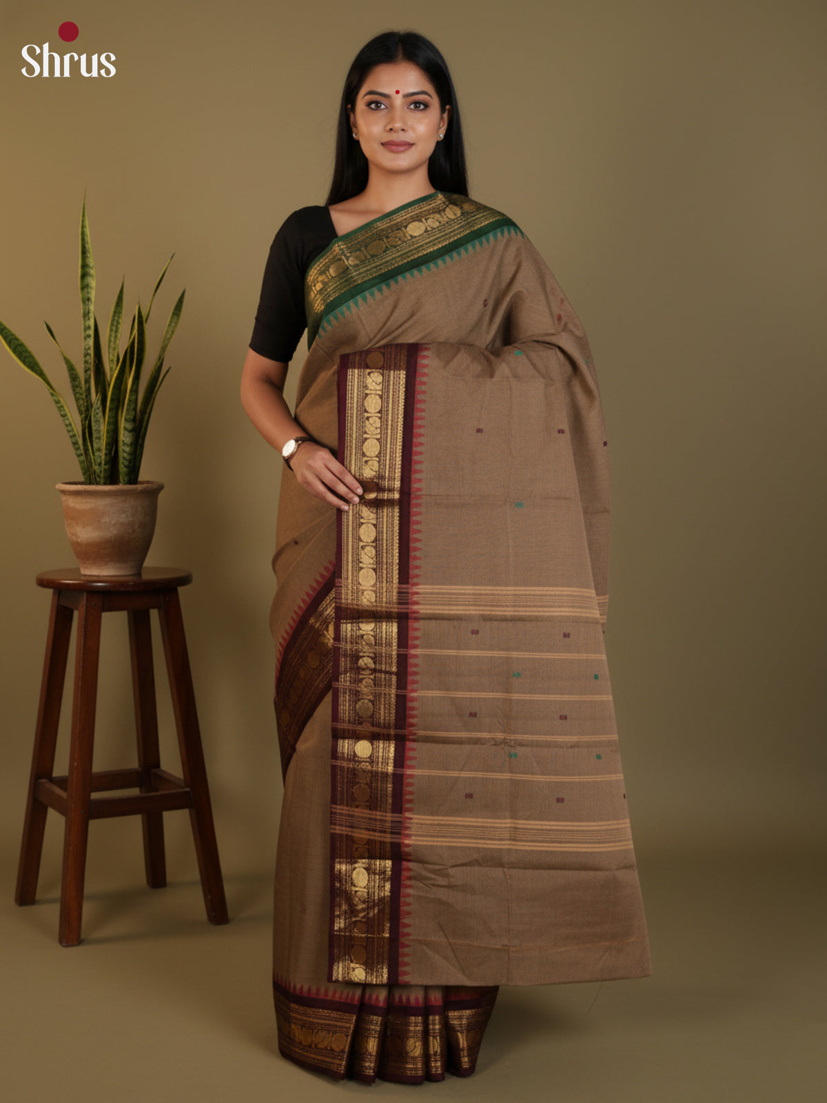 DLS29059 - Chettinad Cotton Saree - Shop on Shrus.com