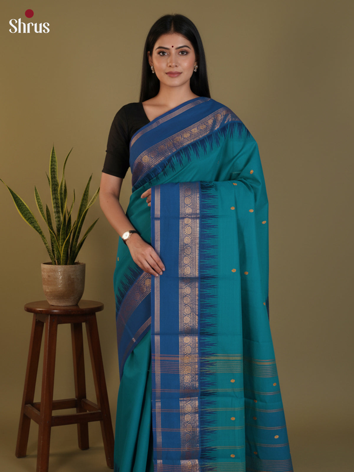 DLS29060 - Chettinad Cotton Saree - Shop on Shrus.com