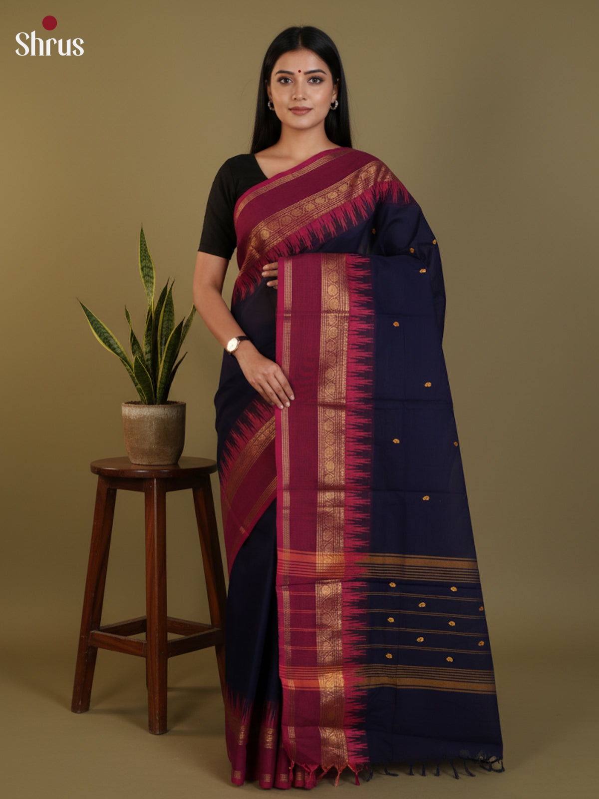 DLS29065 - Chettinad Cotton Saree - Shop on Shrus.com