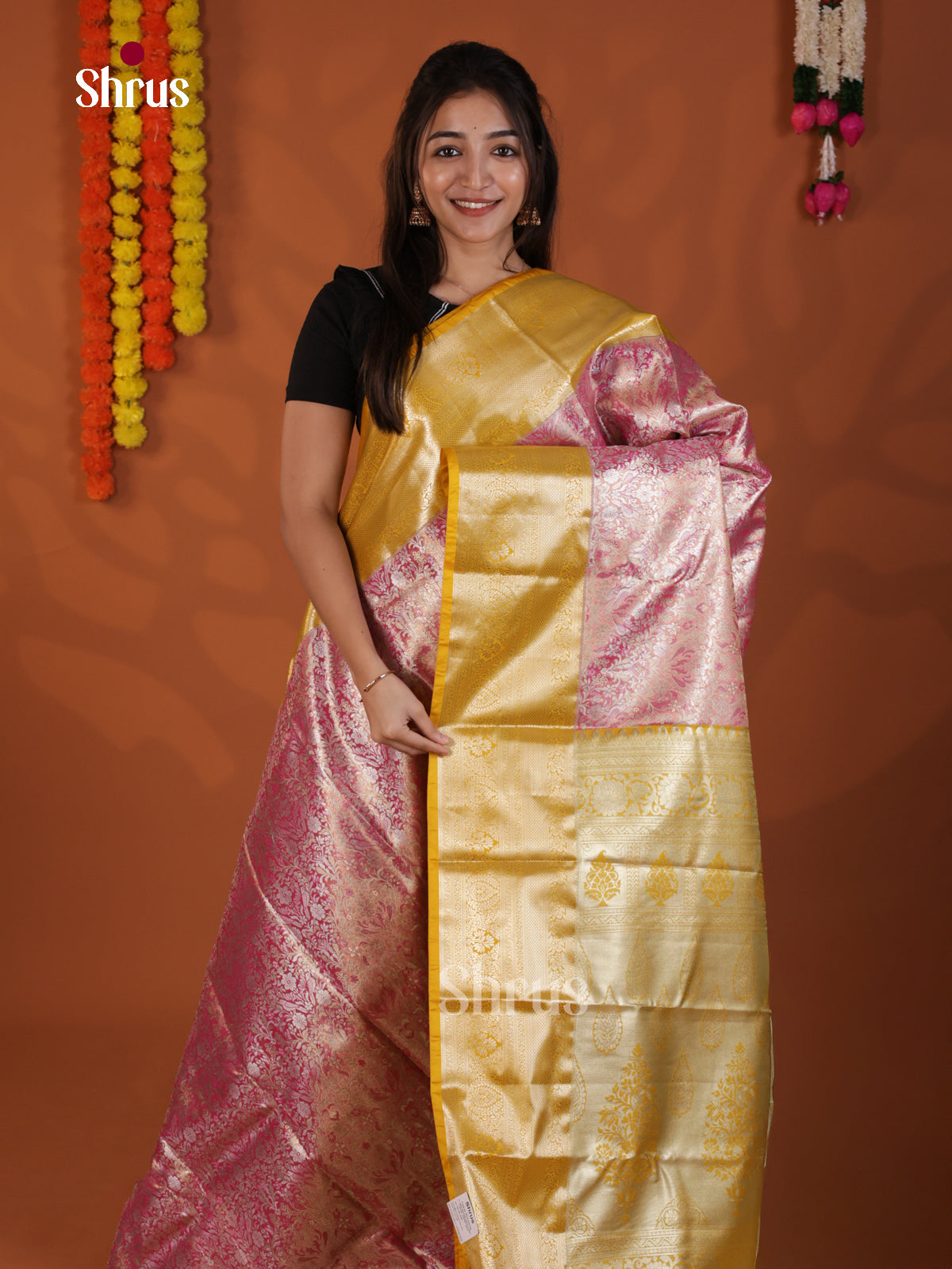 DLS29098 - Kanchipuram-halfpure Saree